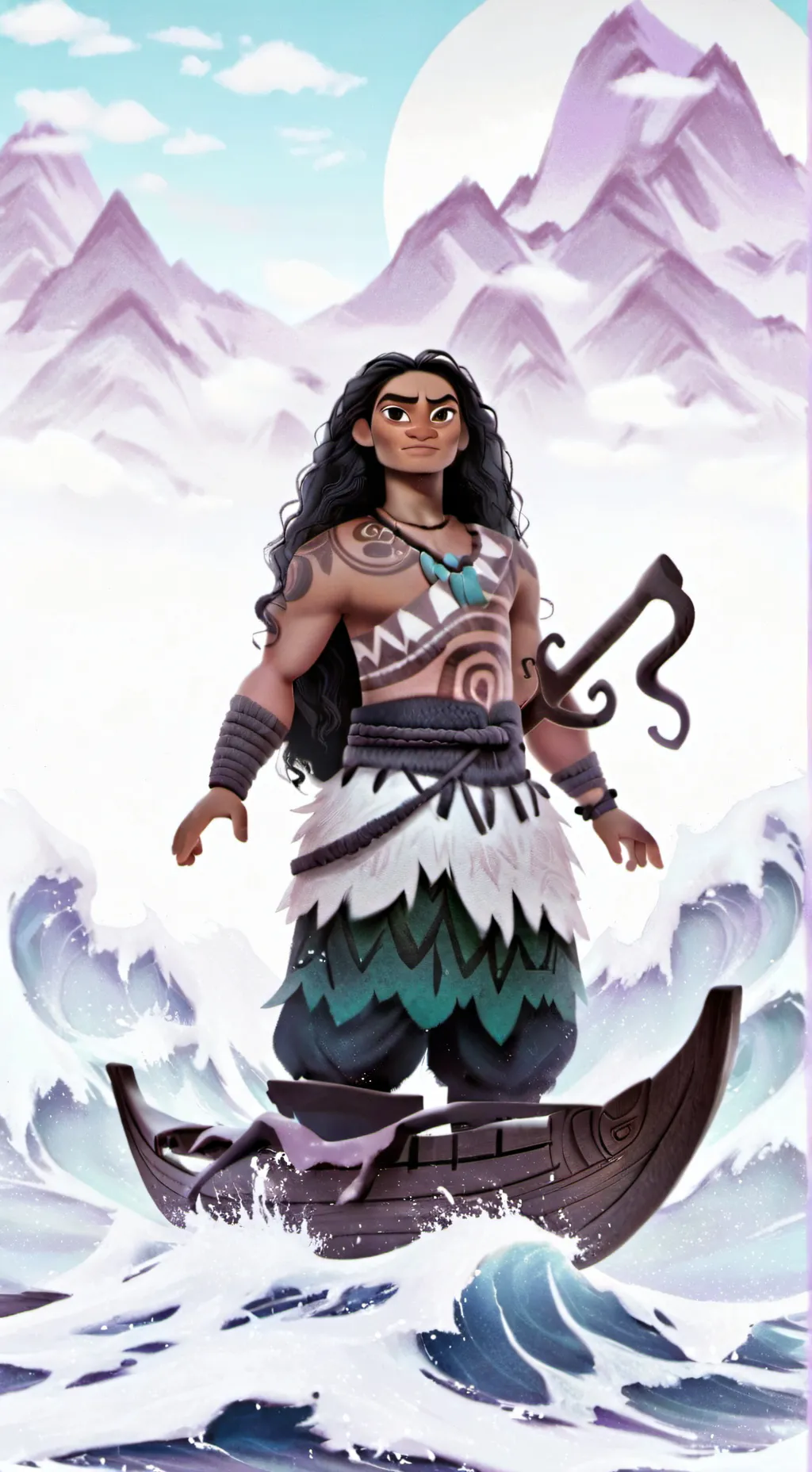 ai character: Moana background