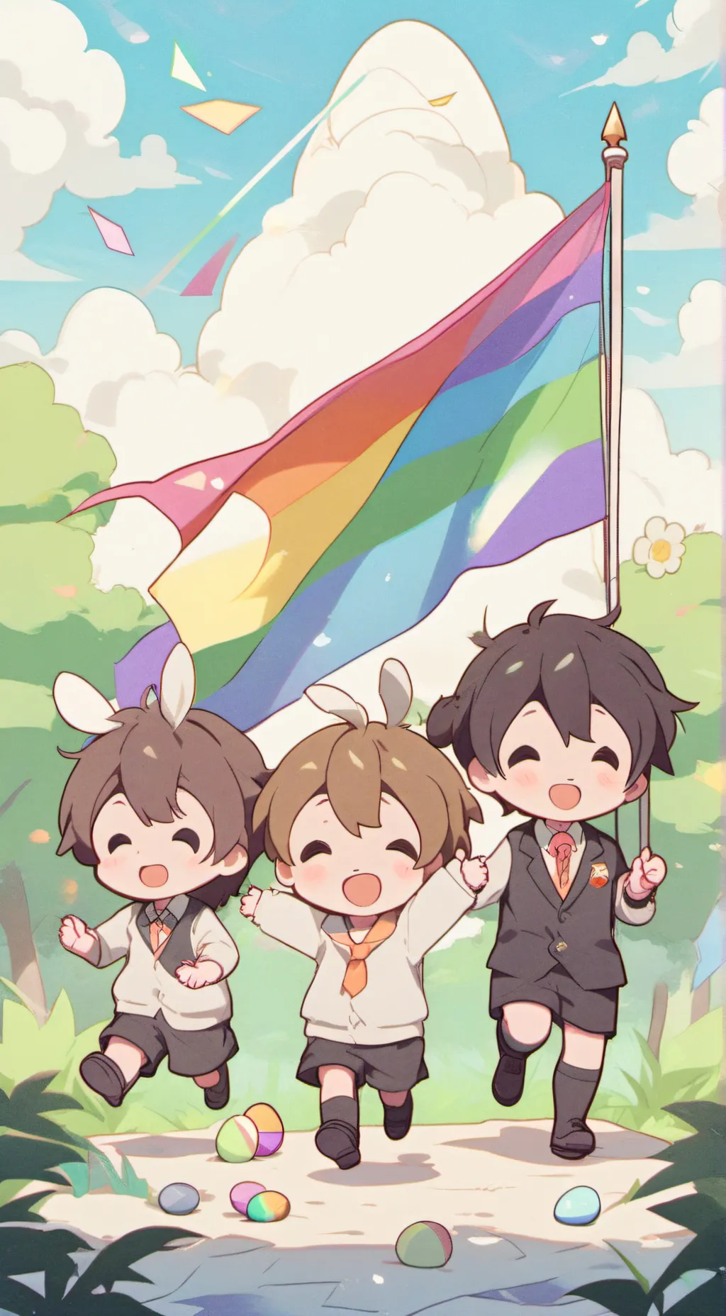 ai character: LGBTQ+ Talkie background