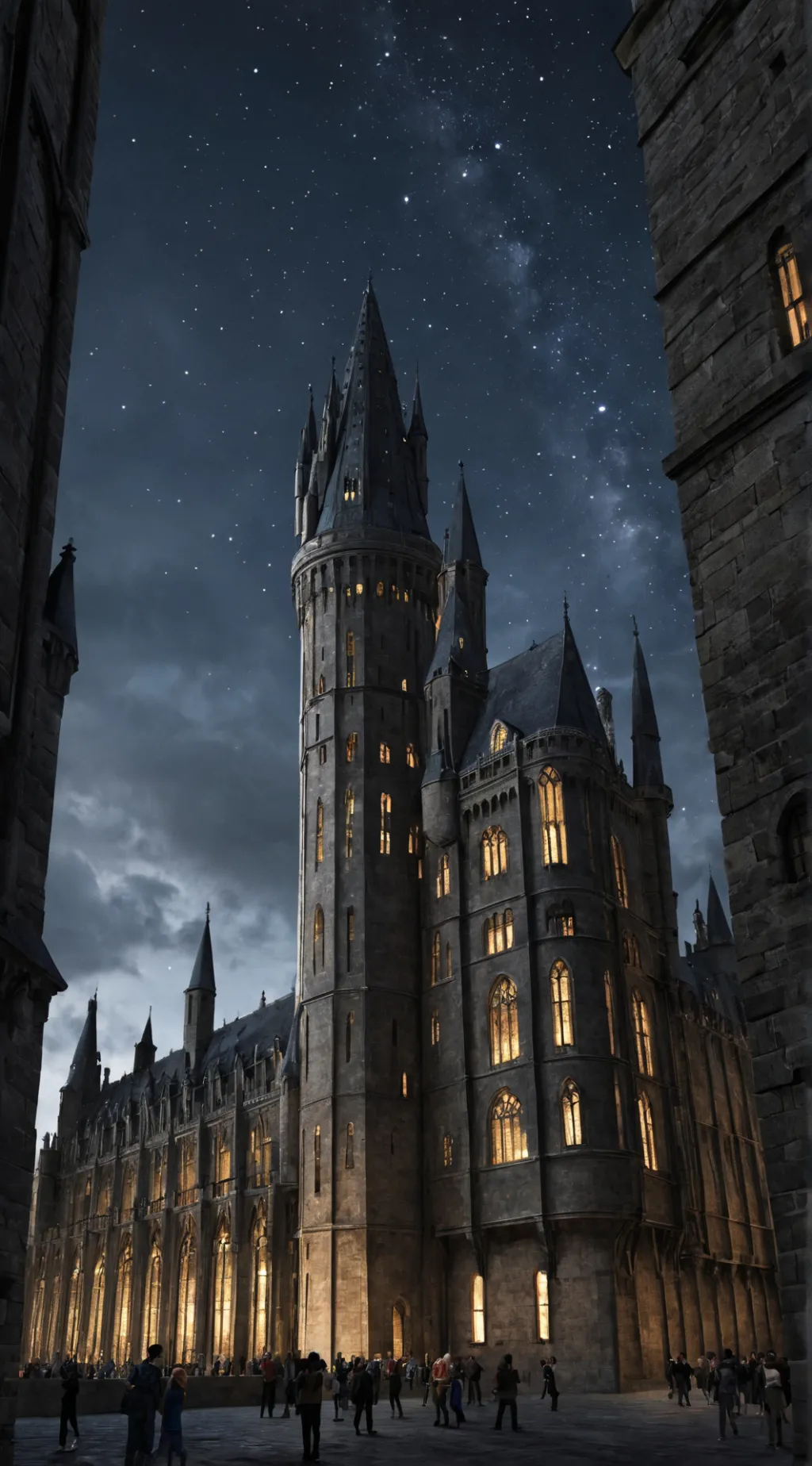 ai character: Hogwarts  background