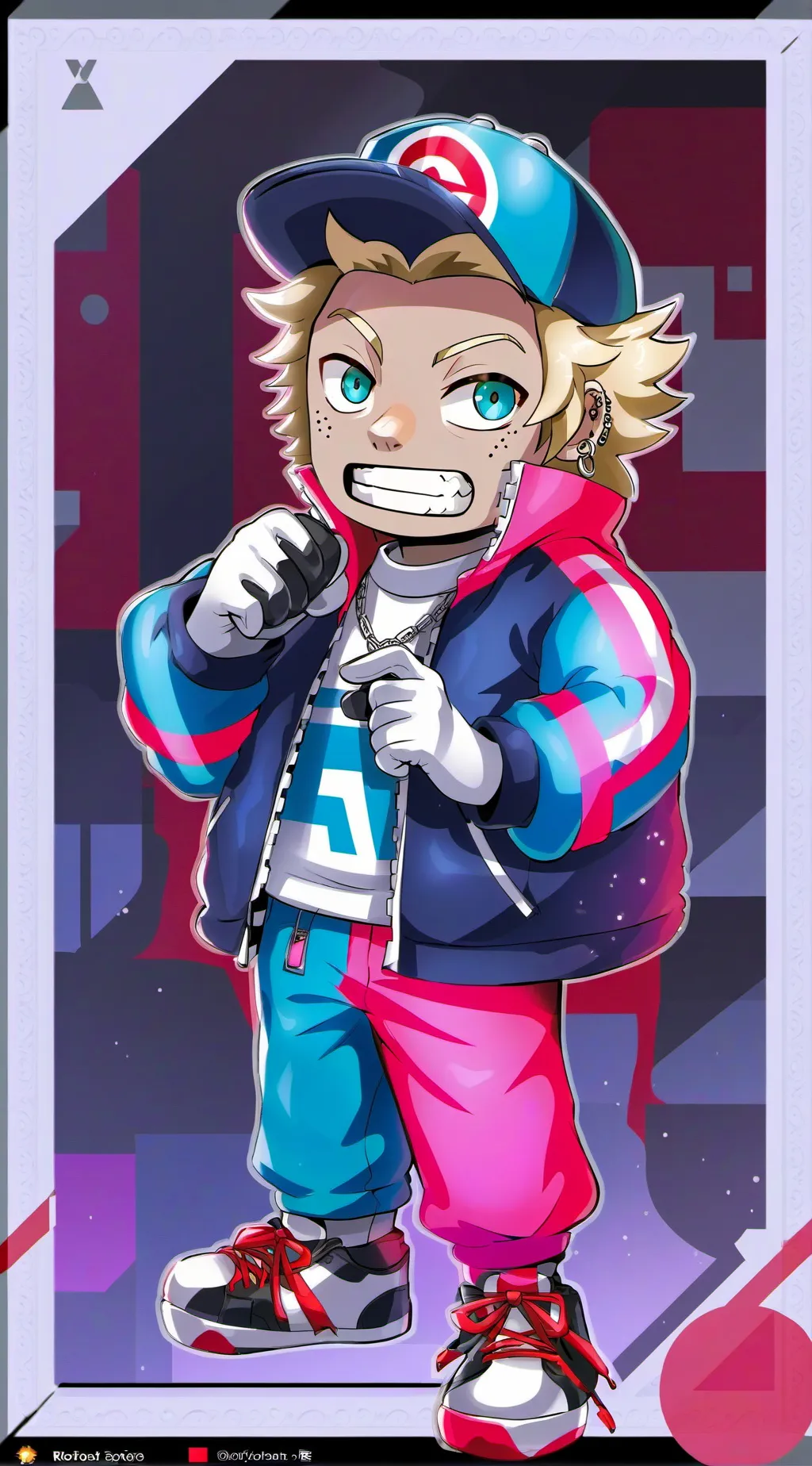 ai character: YARNABY X PLAYER background