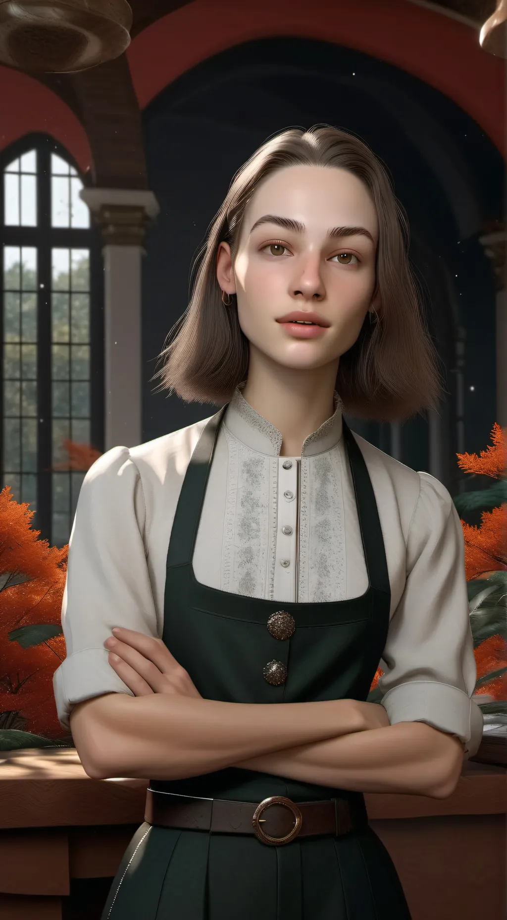 ai character: barista background