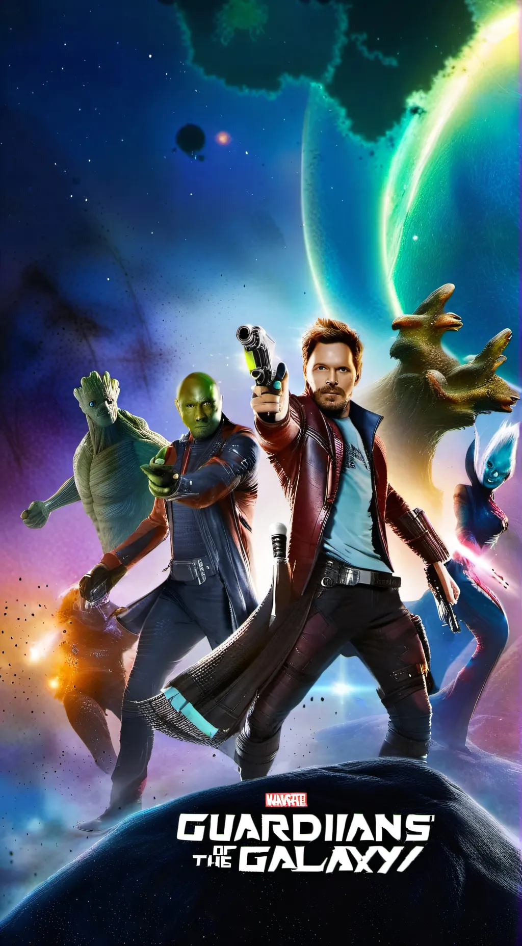 ai character: Sprunki GOTG background