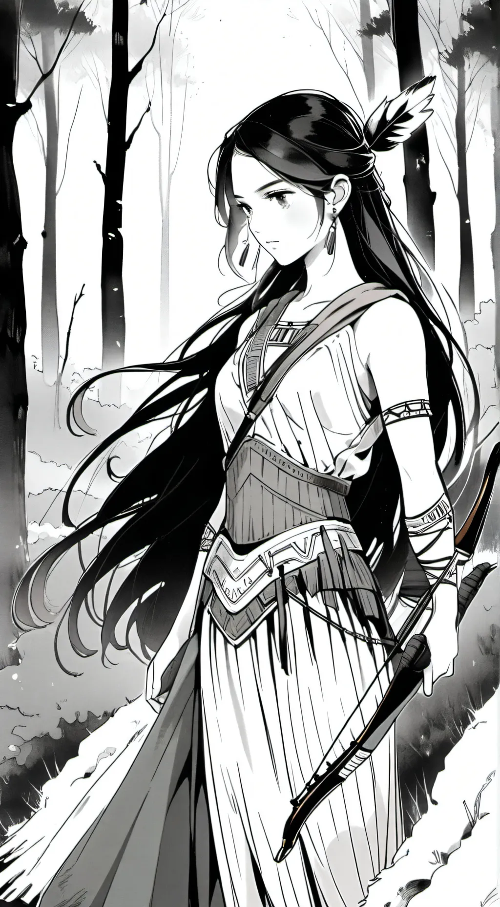 ai character: Huntress background
