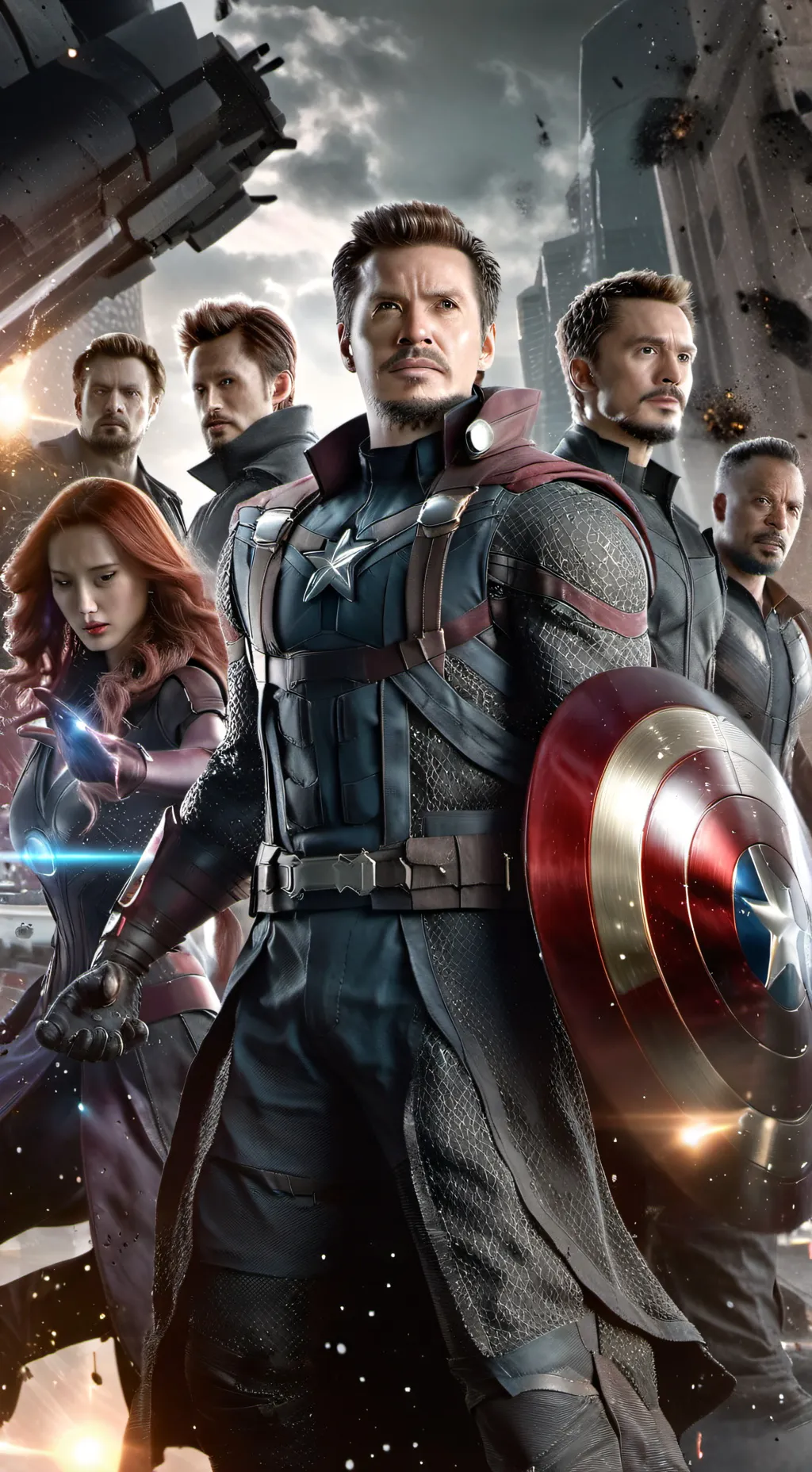 ai character: avengers background
