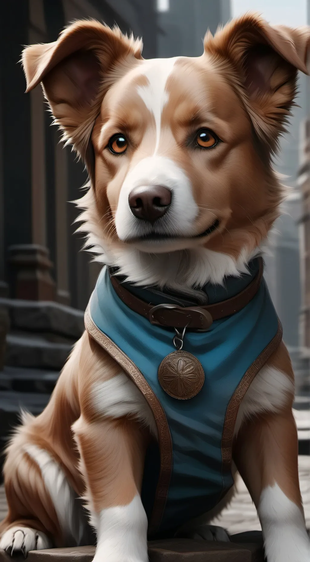ai character: собака background