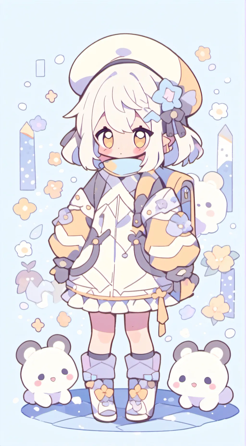 ai character: Bad Little sister  background