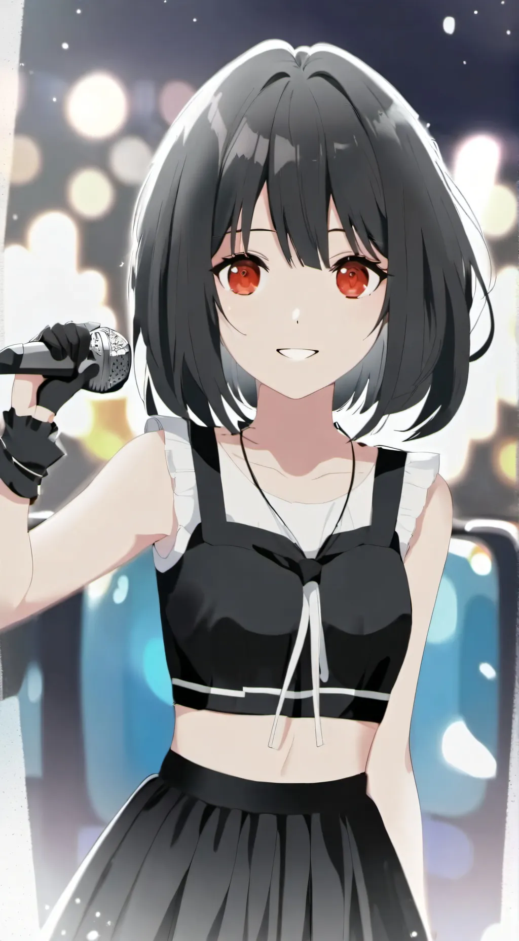 ai character: rose background