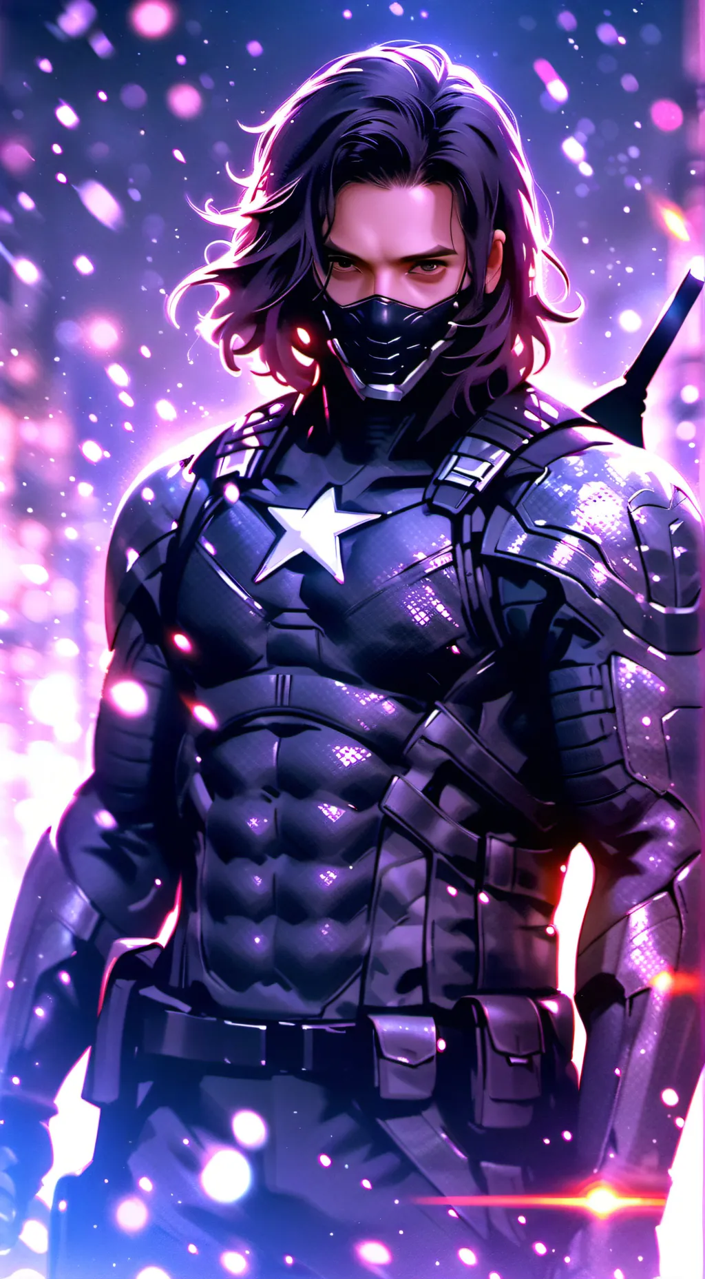 ai character: winter soldier  background