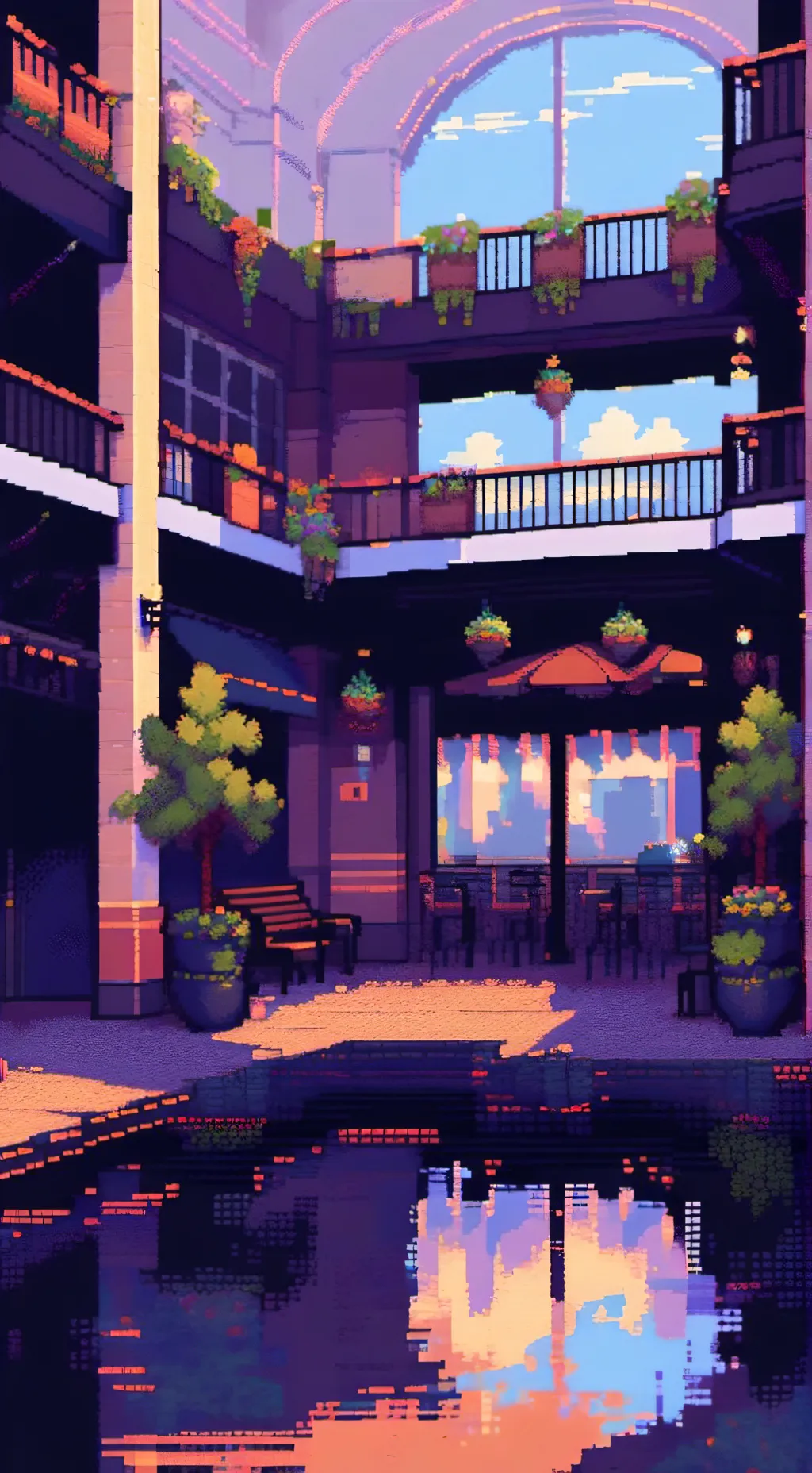 ai character: A Mall Near You background