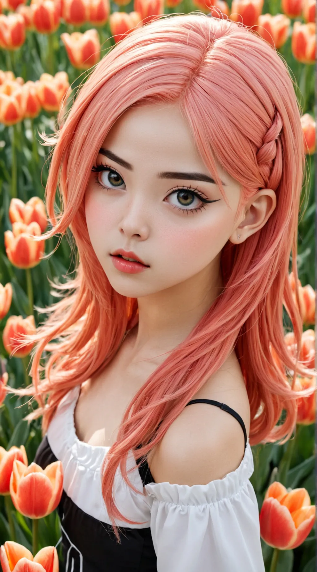 ai character: Amber background