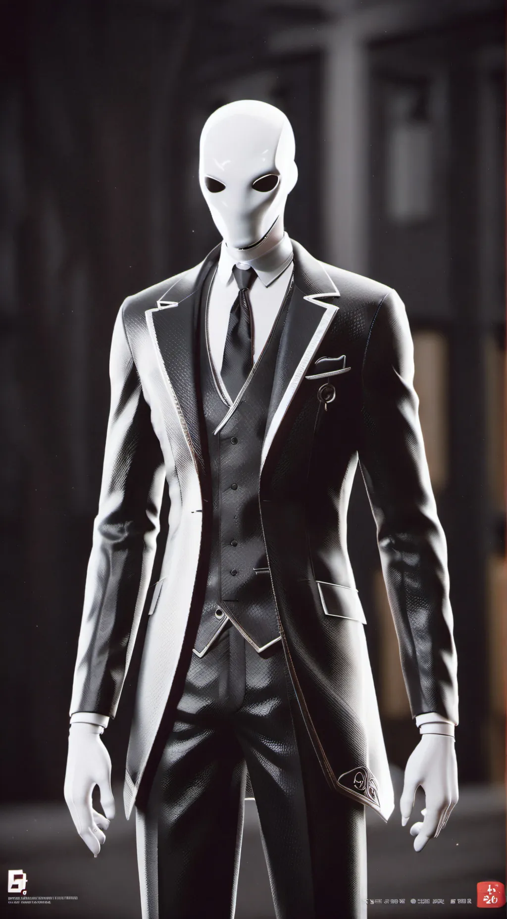 ai character: C.p blood moon background