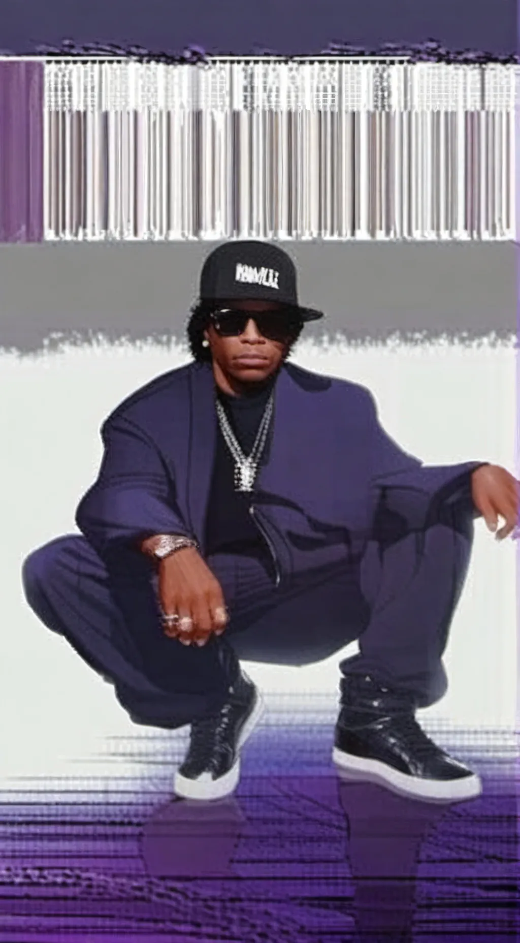 ai character: Eazy E  background