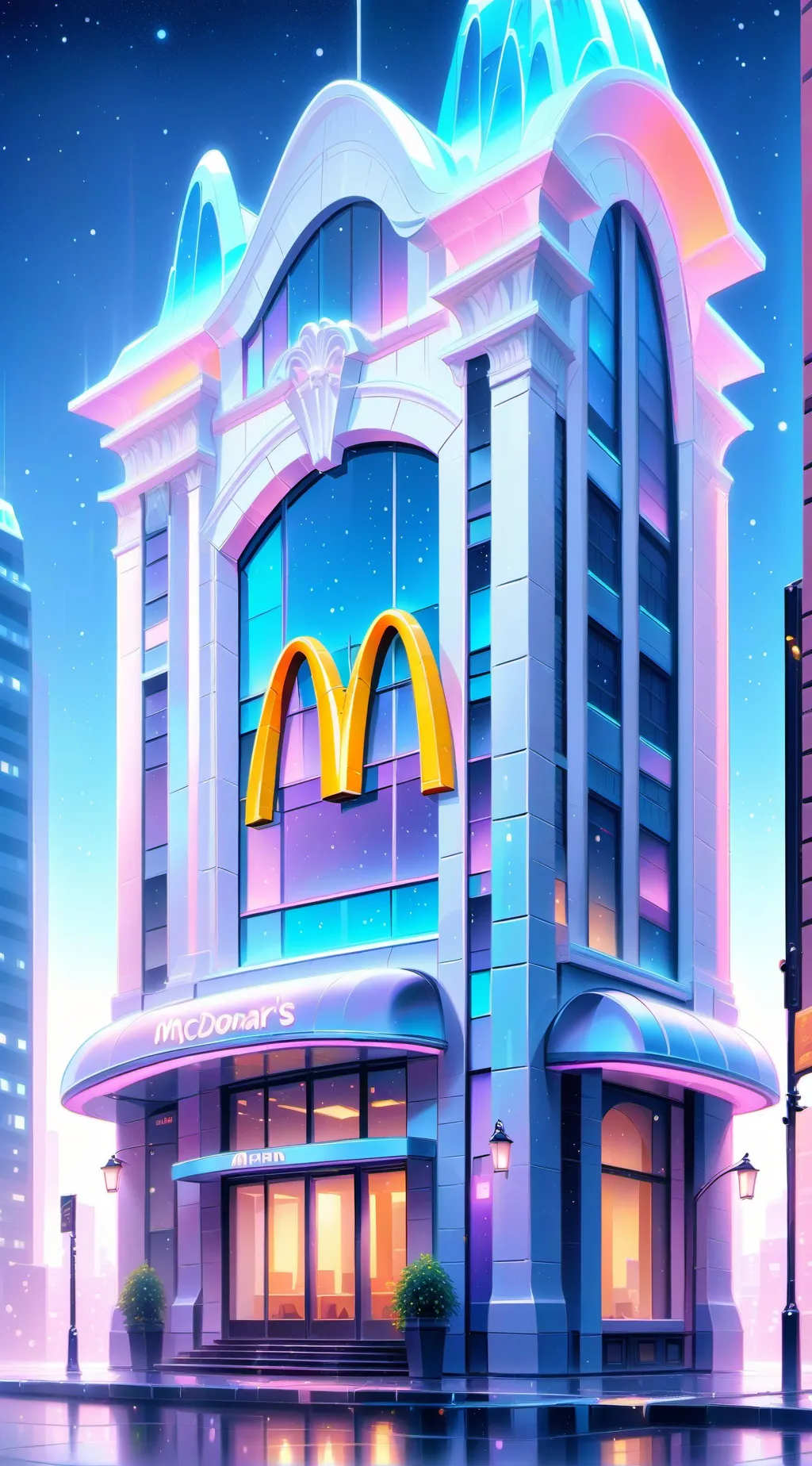 ai character: mcdonalds  background