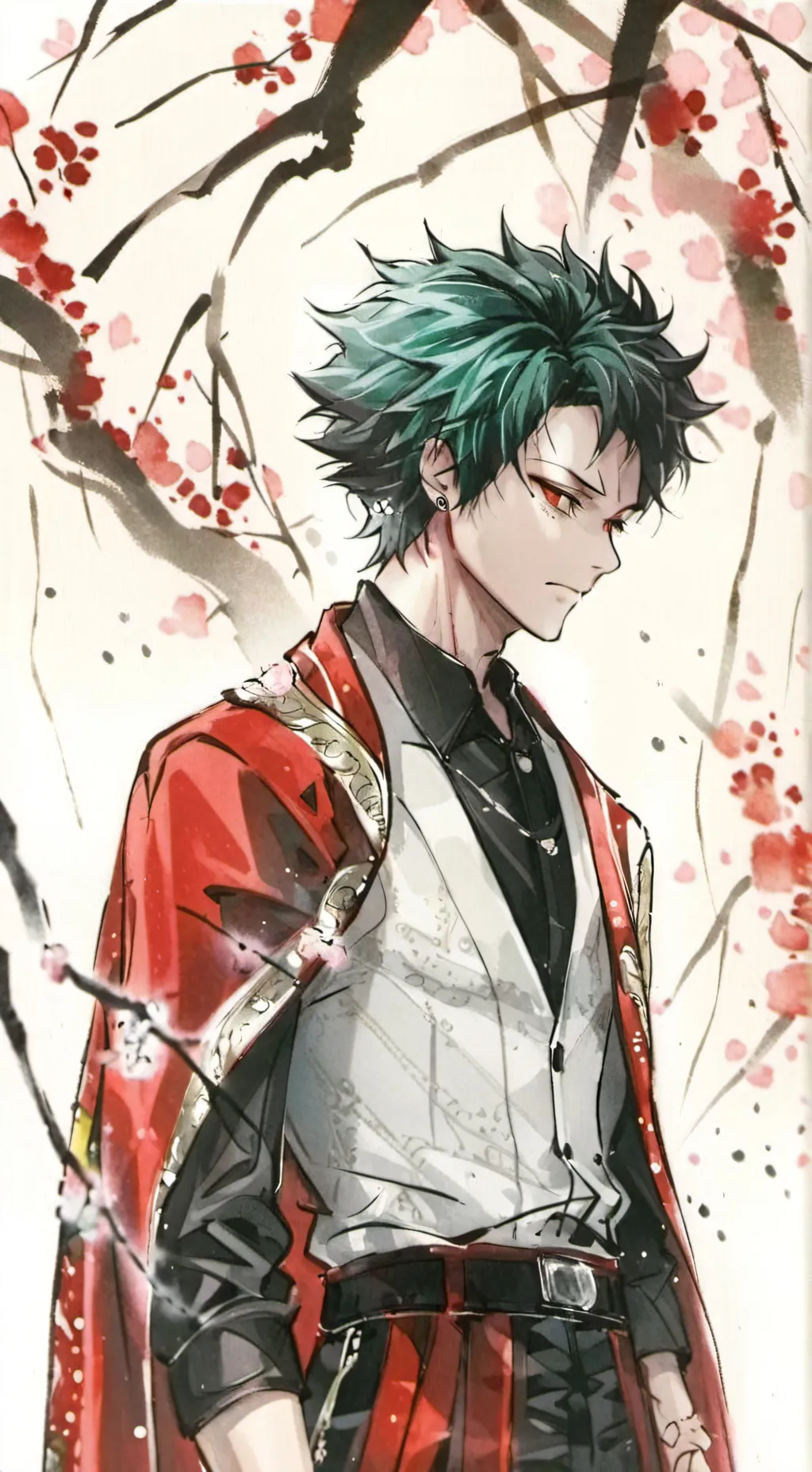 ai character: deku but a villain background