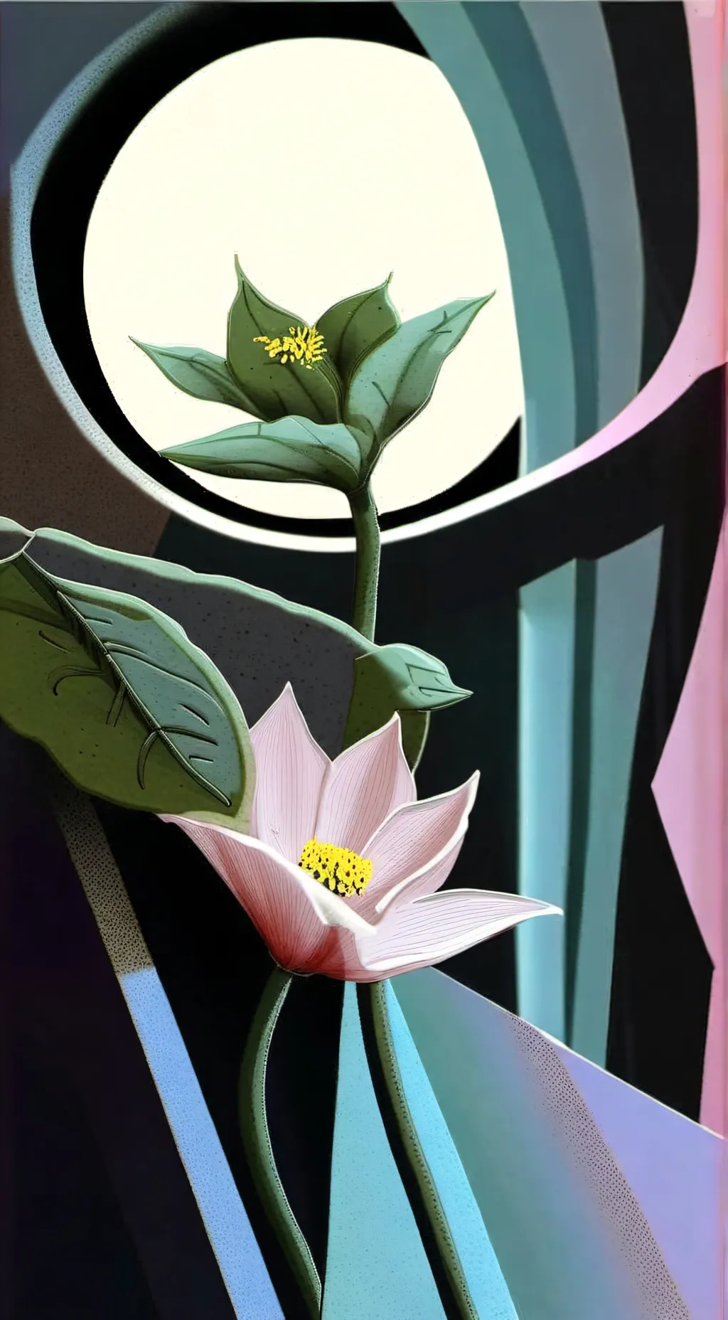 ai character: moonflower freky 😰 background