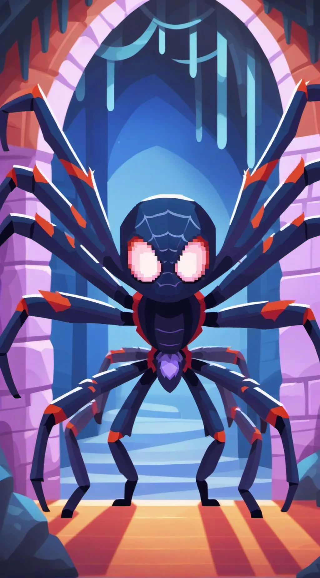 ai character: spidersilk background