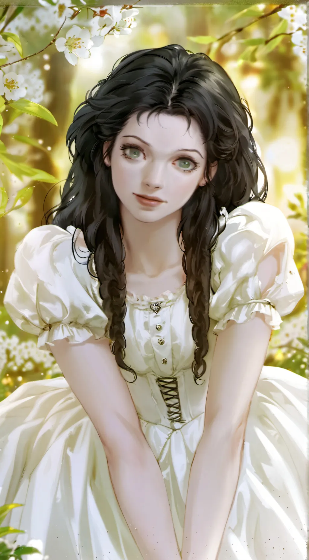 ai character: A sensitive girl  background