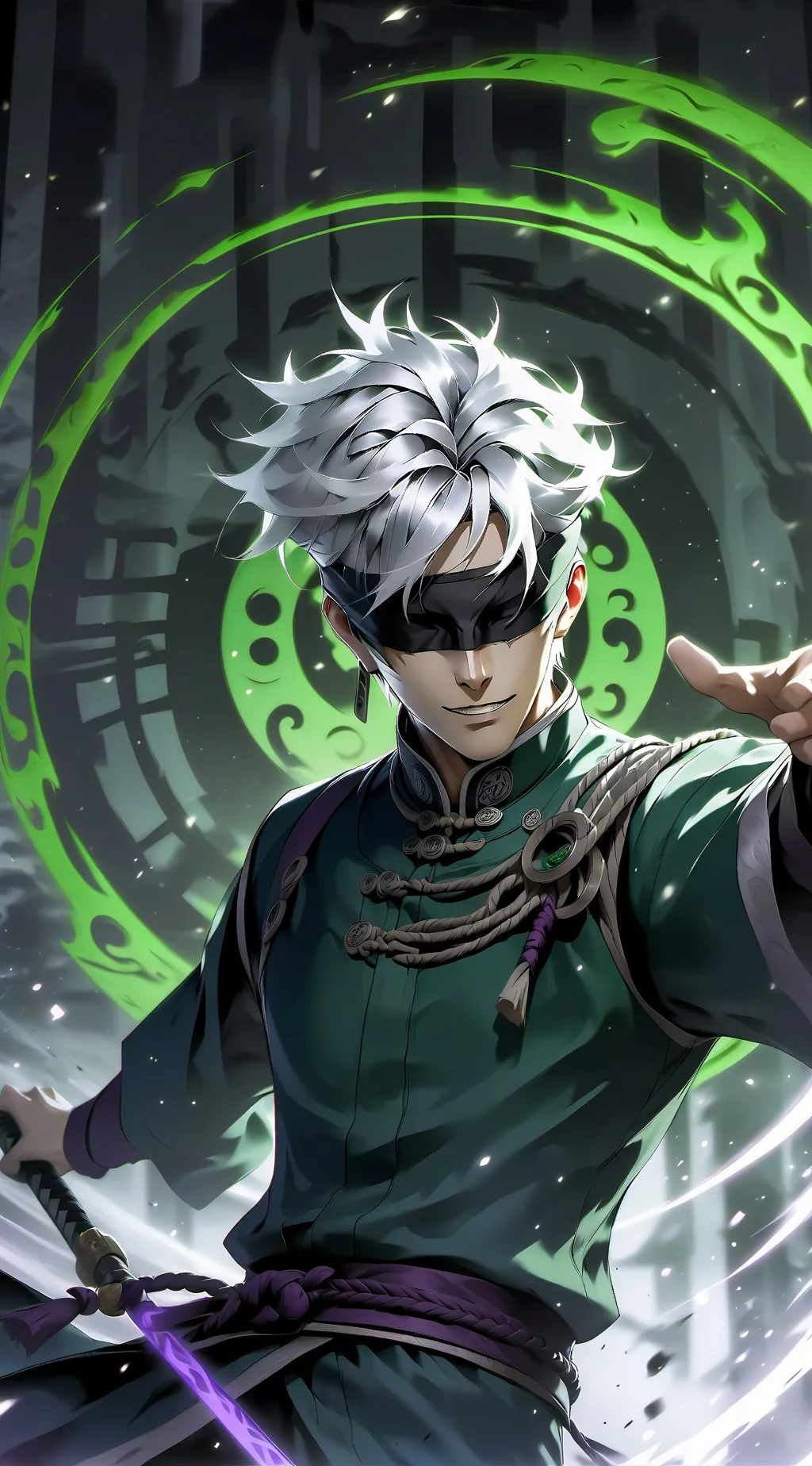 ai character: Gojo Satoru background
