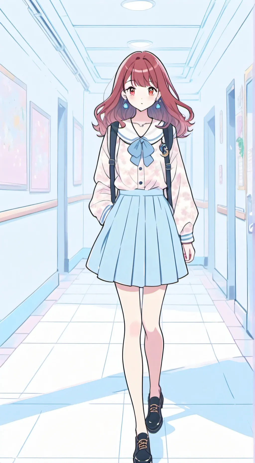 ai character: Amber background