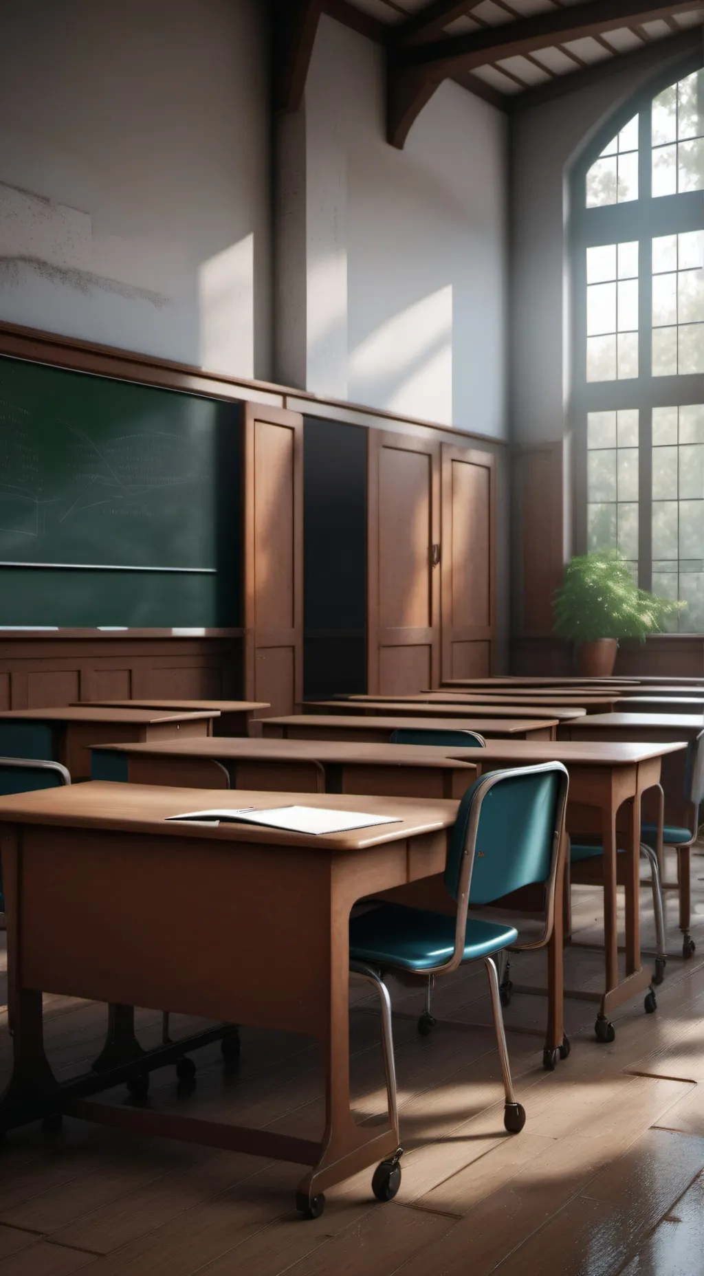 ai character: sprunki school  background