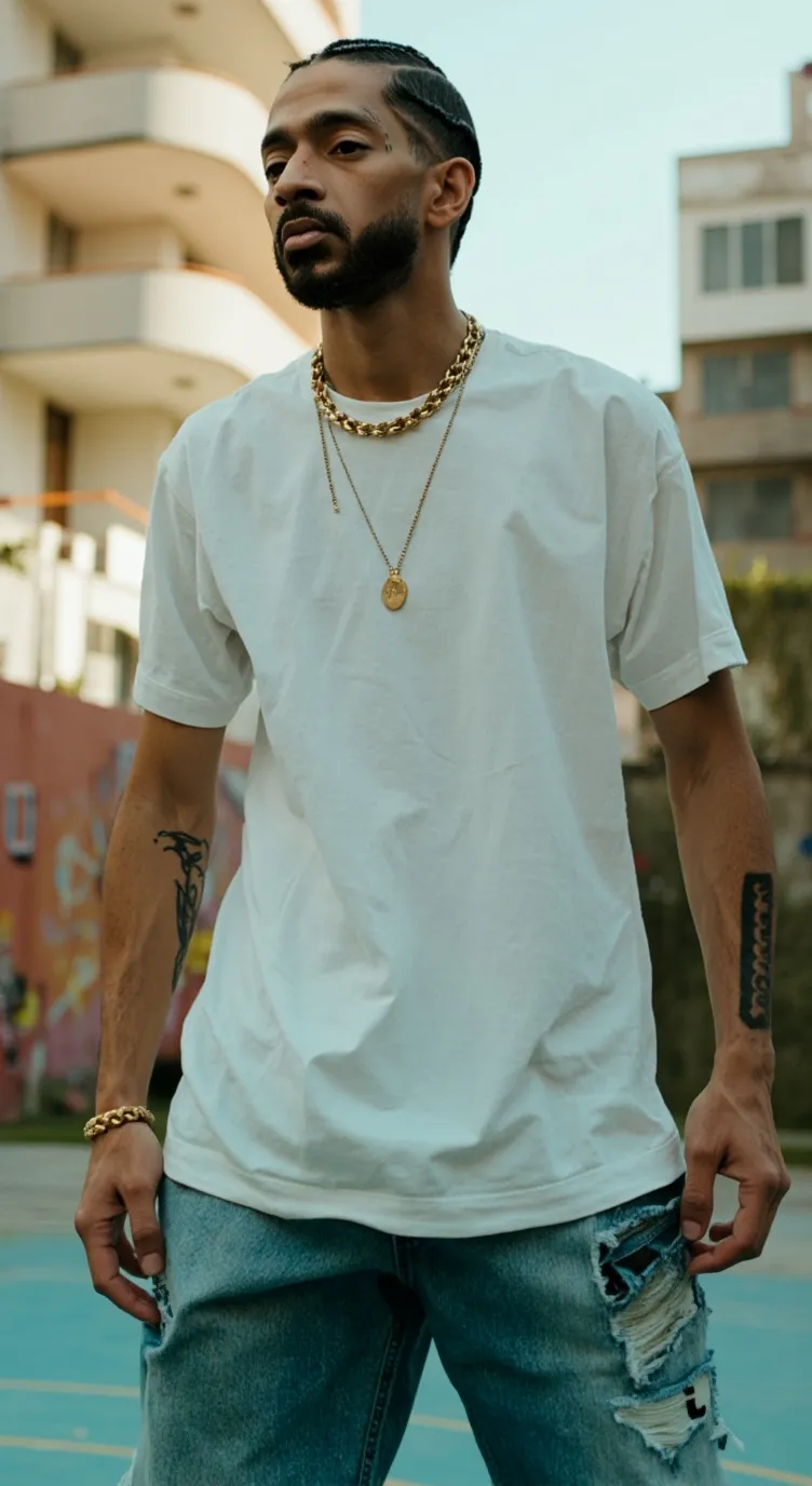 ai character: Nipsey Hussle background