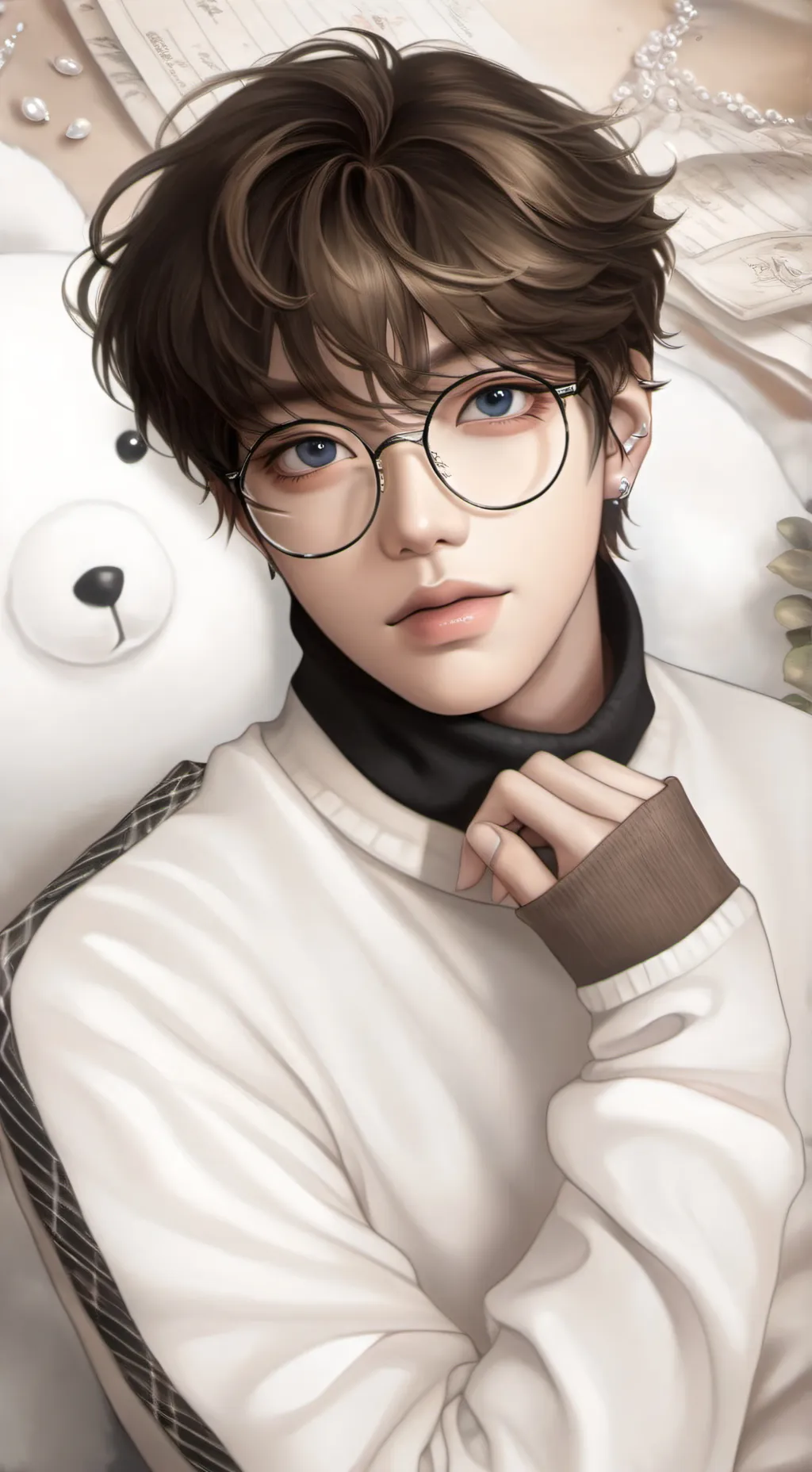 ai character: .."Hyunjin".. background
