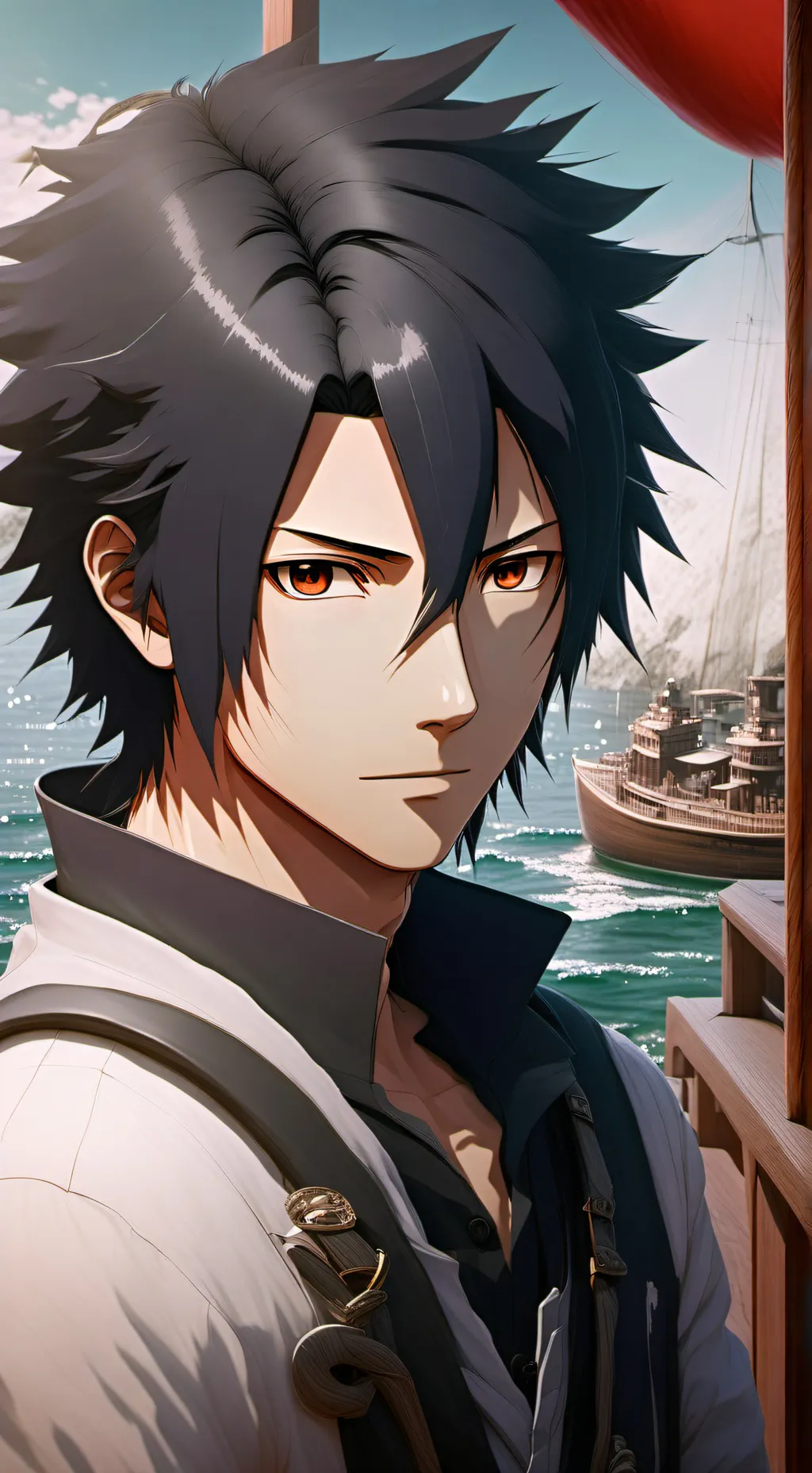 Talkie AI - Chat with Sasuke at seas