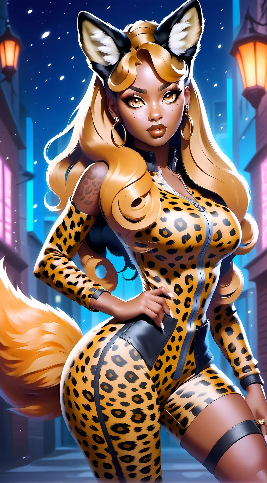 ai character: 🐆 MinxKitten 🐅 background