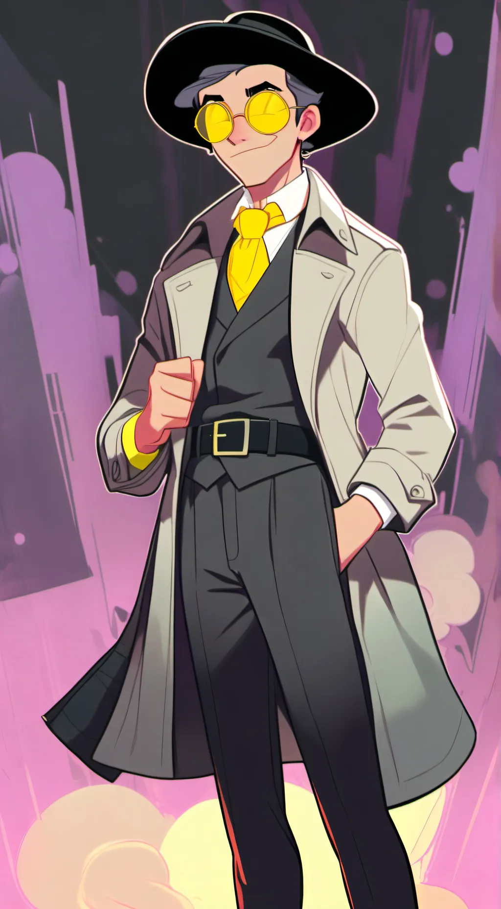 ai character: Bill Cipher  background