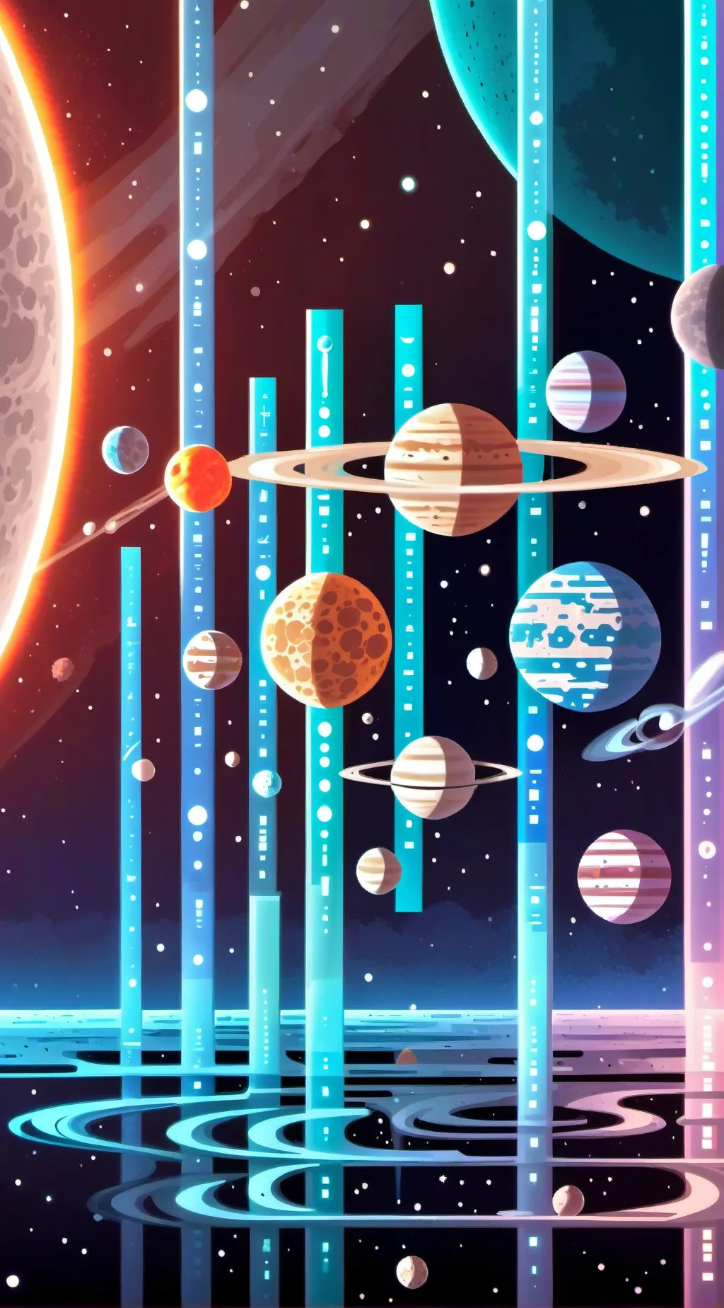 ai character: Solarballs background