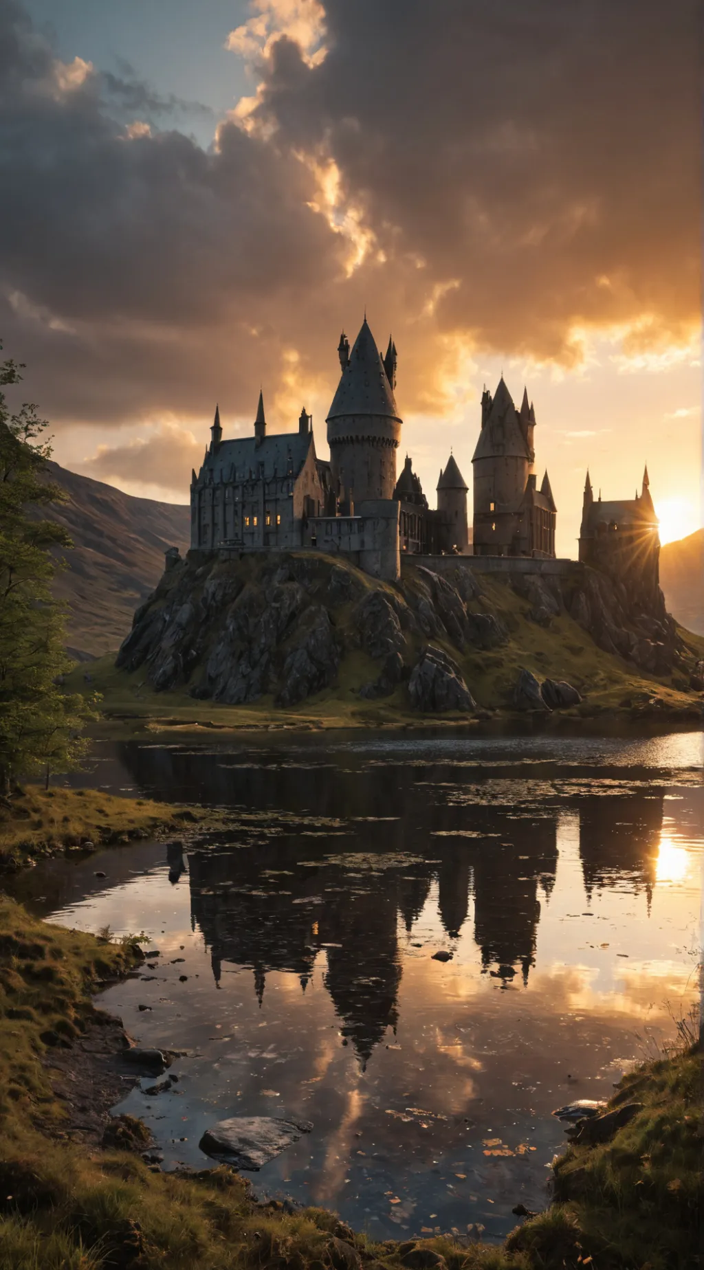 ai character: Hogwarts  background