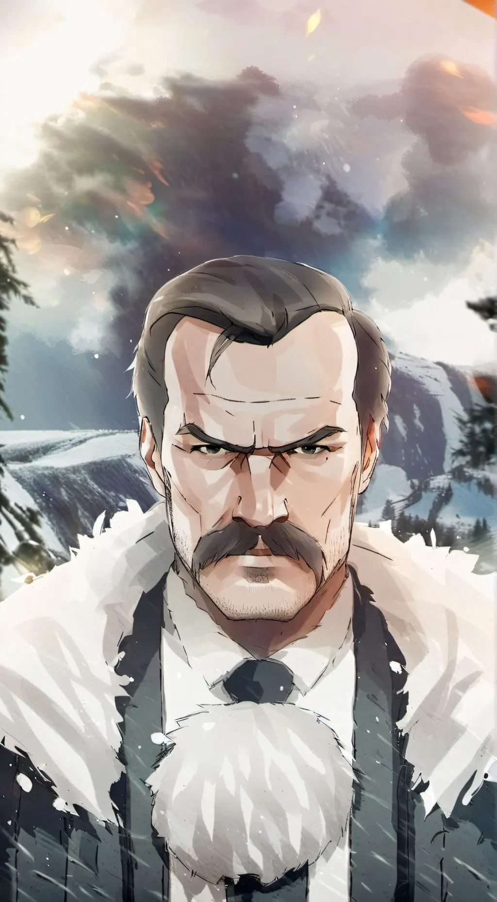 ai character: THE REAL MAN background