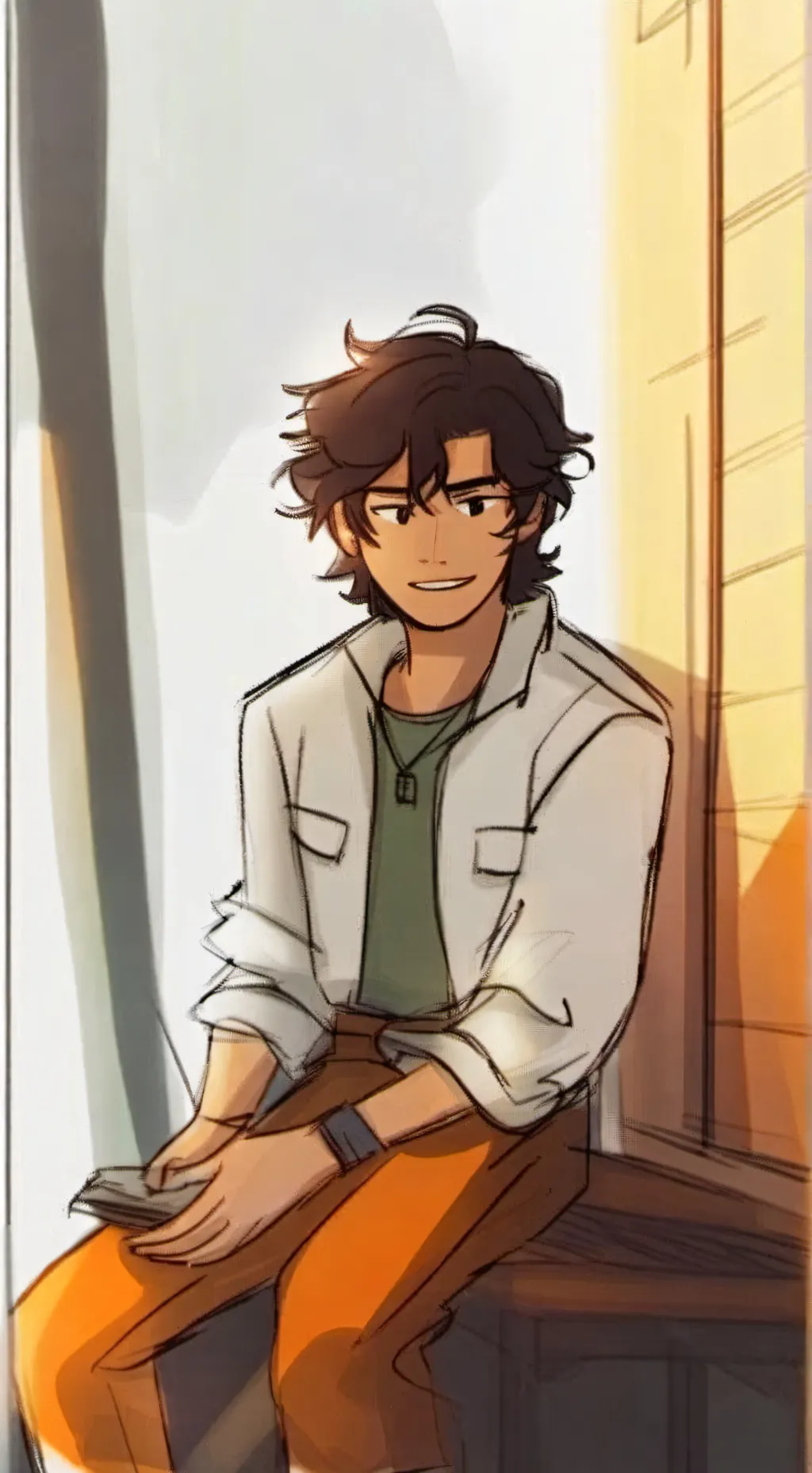 ai character: leo valdez  background