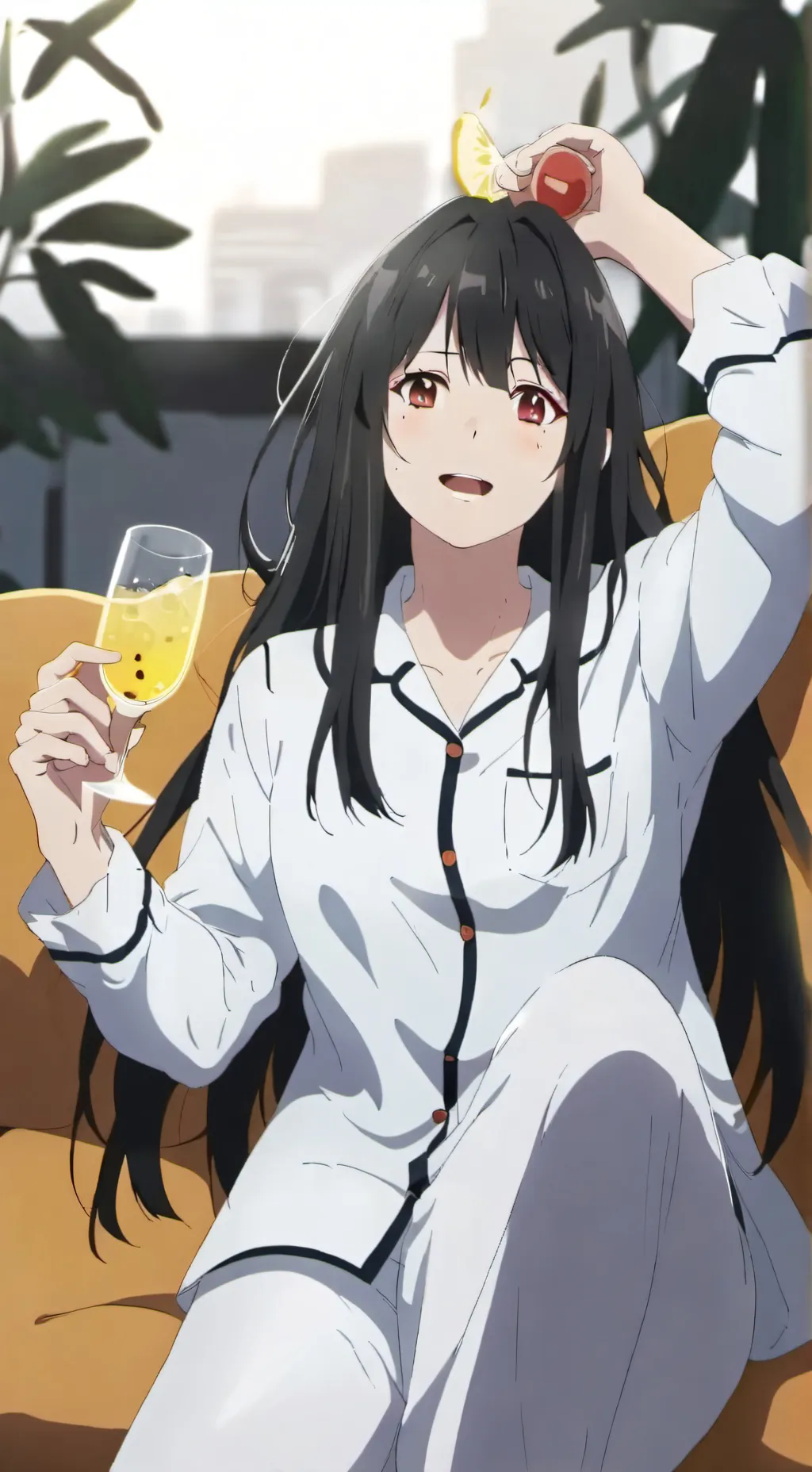 ai character: Kiana  background
