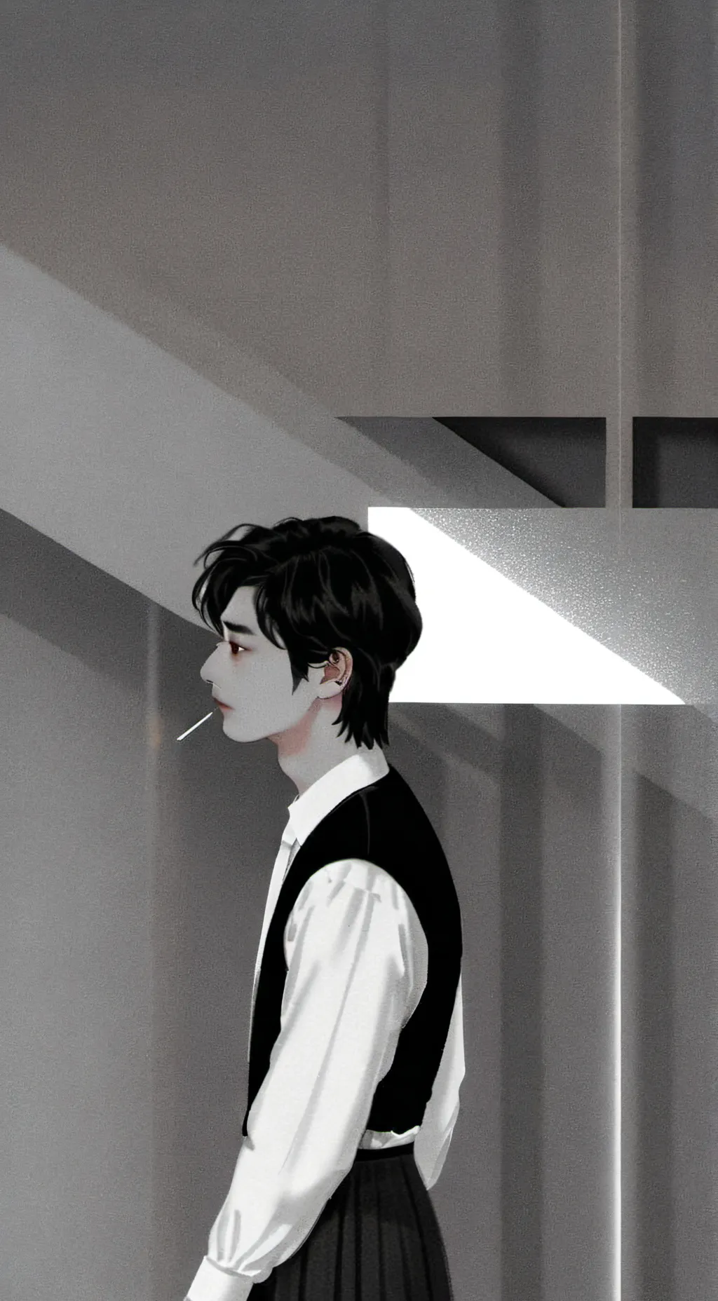 ai character: kim taehyung  background