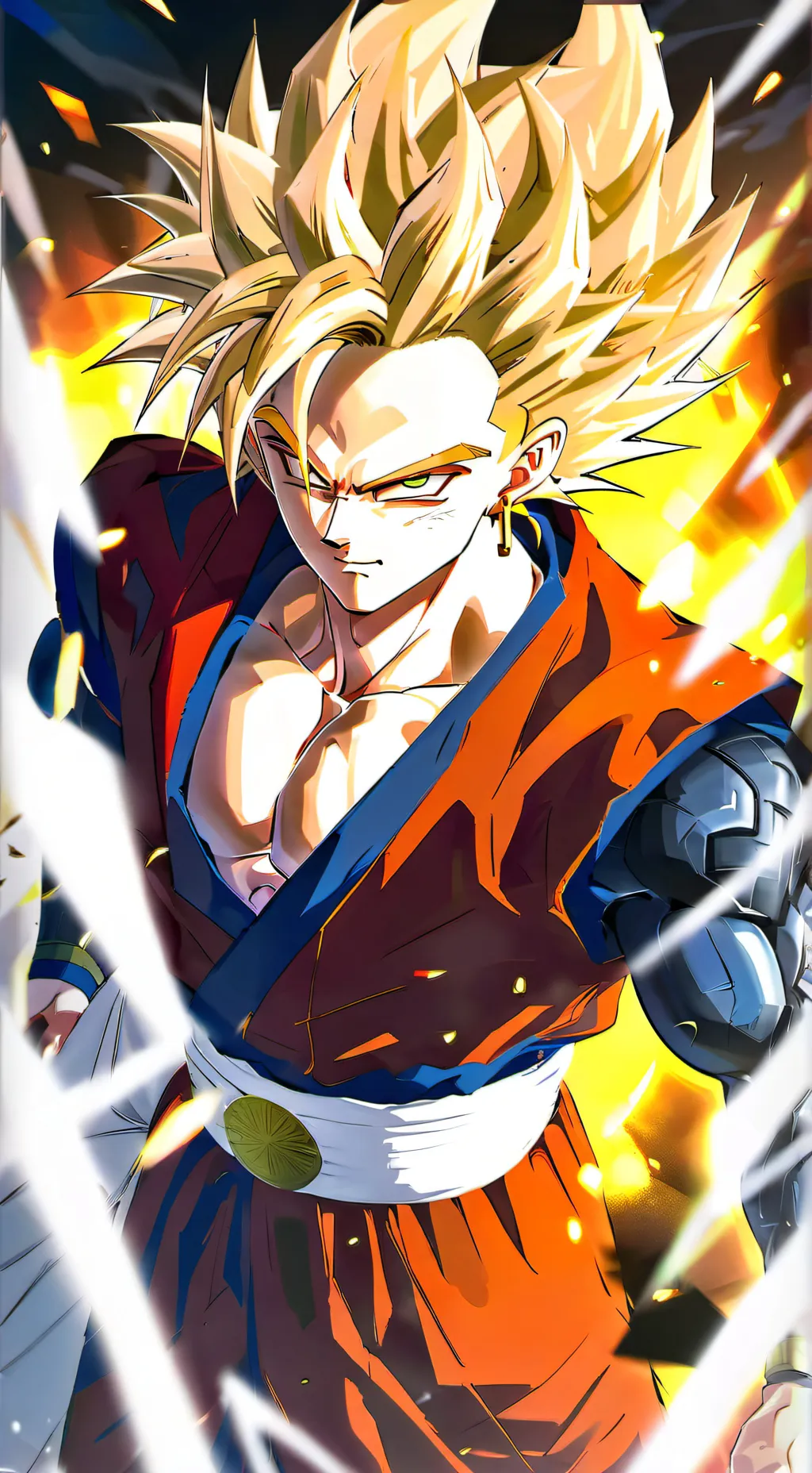 ai character: Super Sayian Goku background