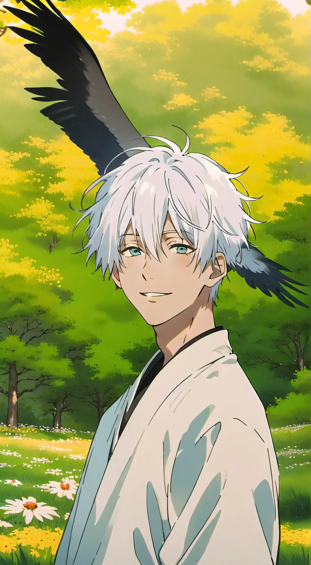 ai character: Sataru Gojo  background