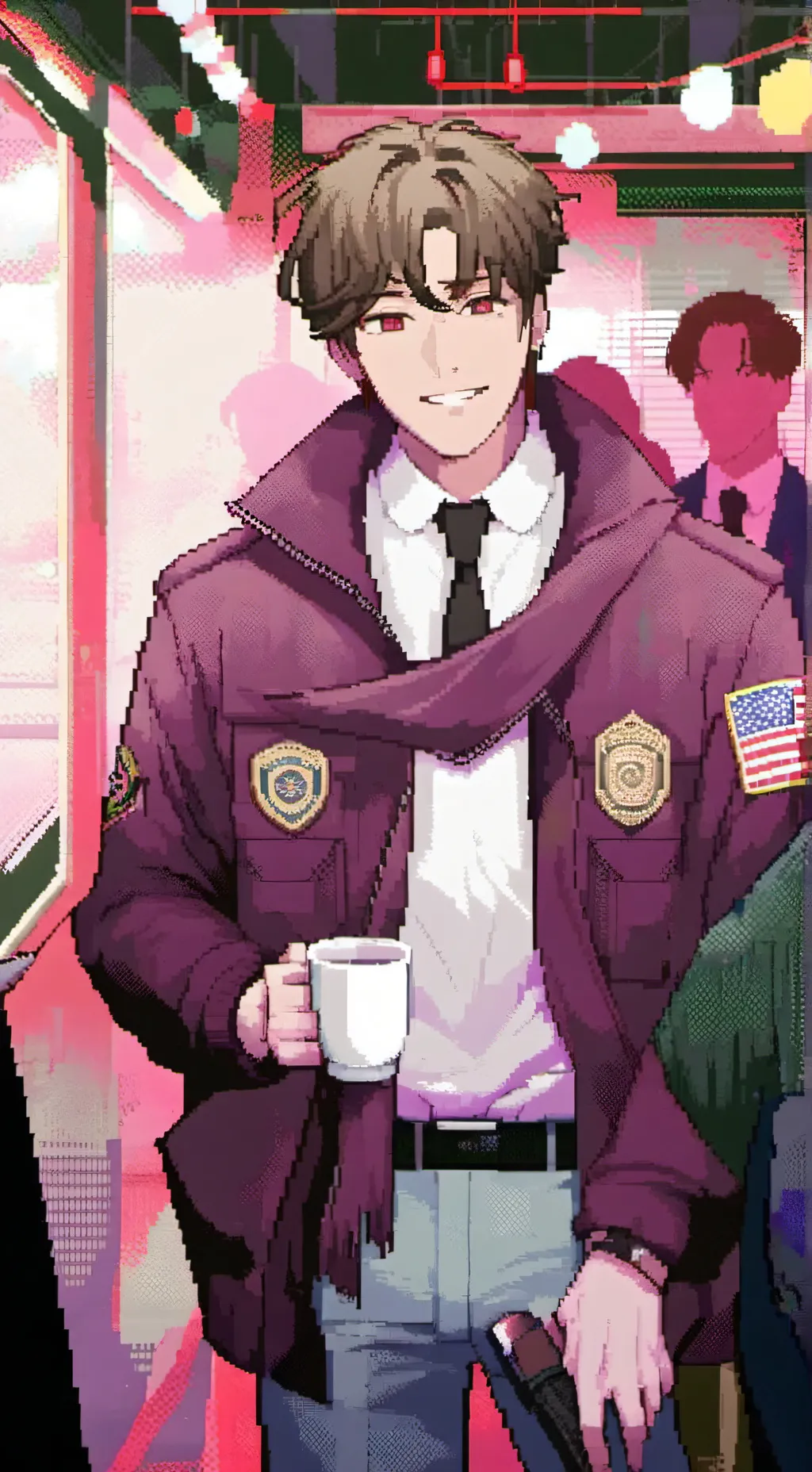 ai character: 💗🚔Leo👮‍♂️💗 background