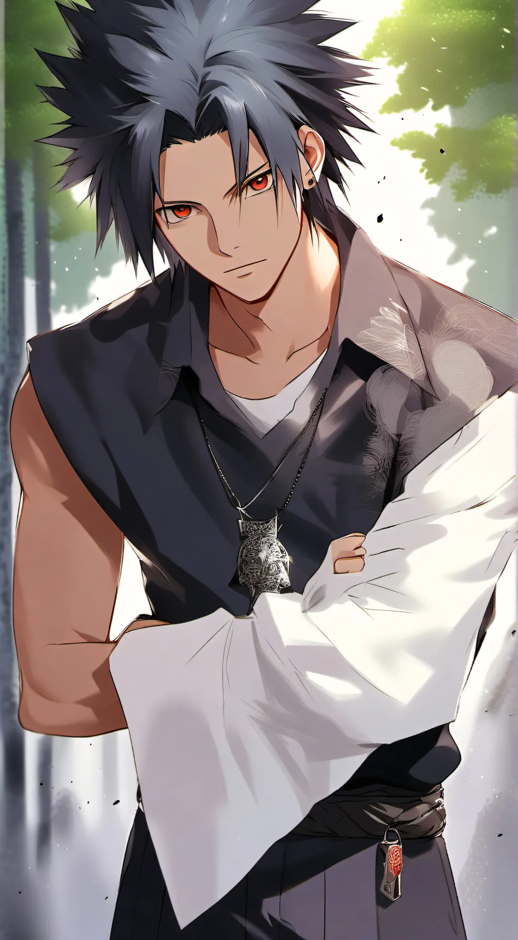 ai character: sasuke background