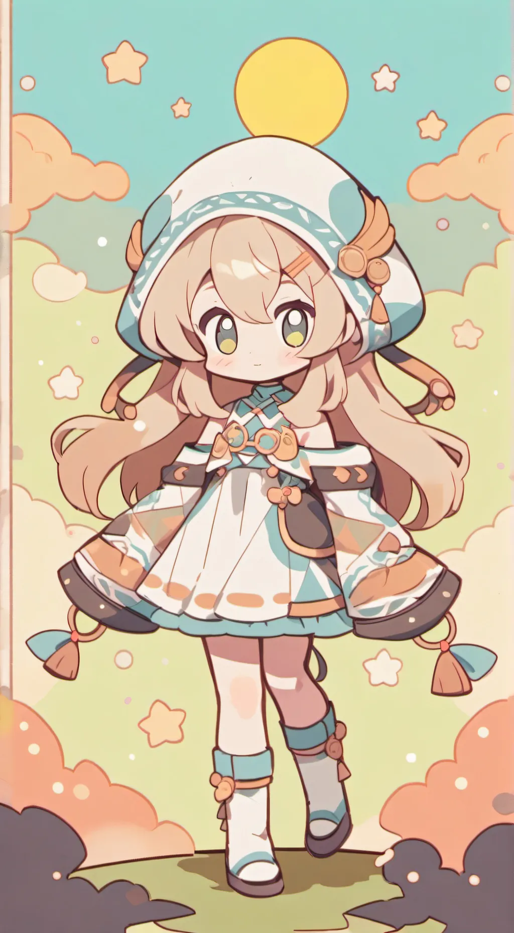 ai character: moon x eclipse  background