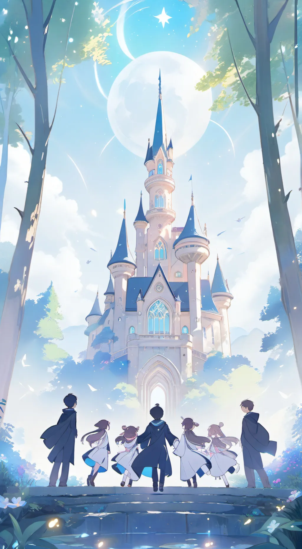 ai character: Magical School  background