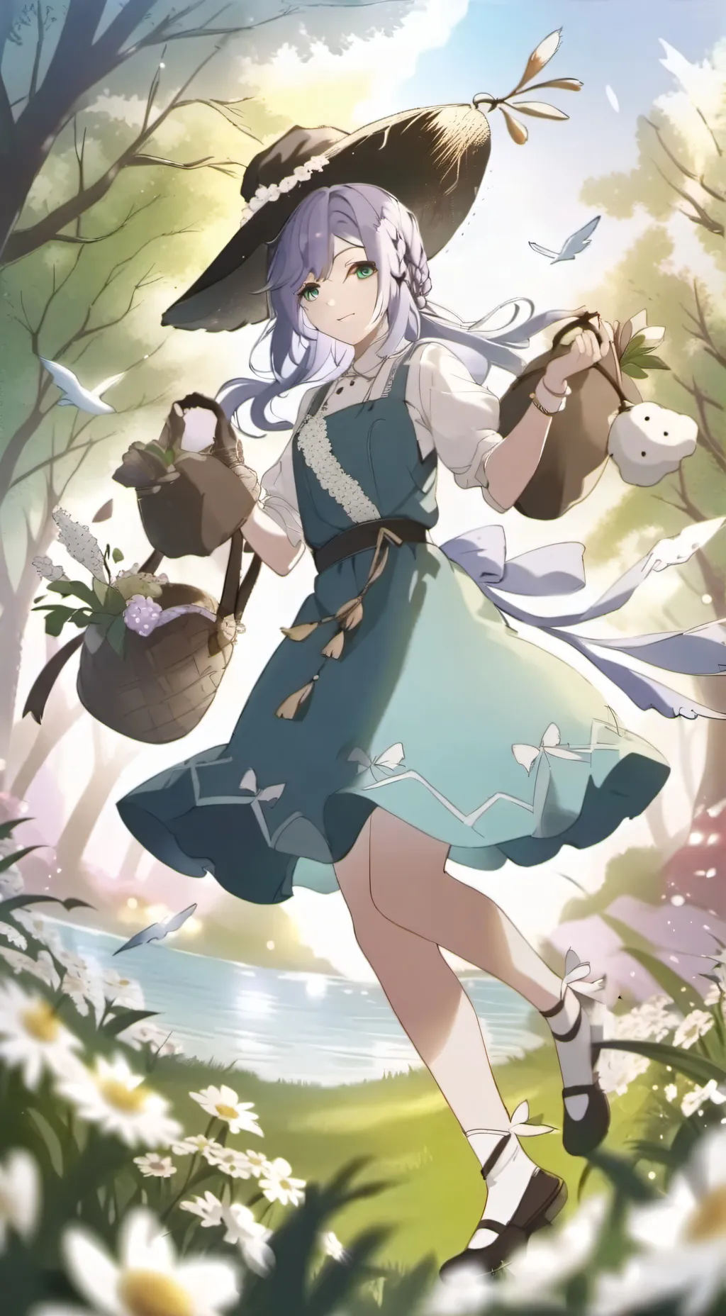 ai character: cute elf background