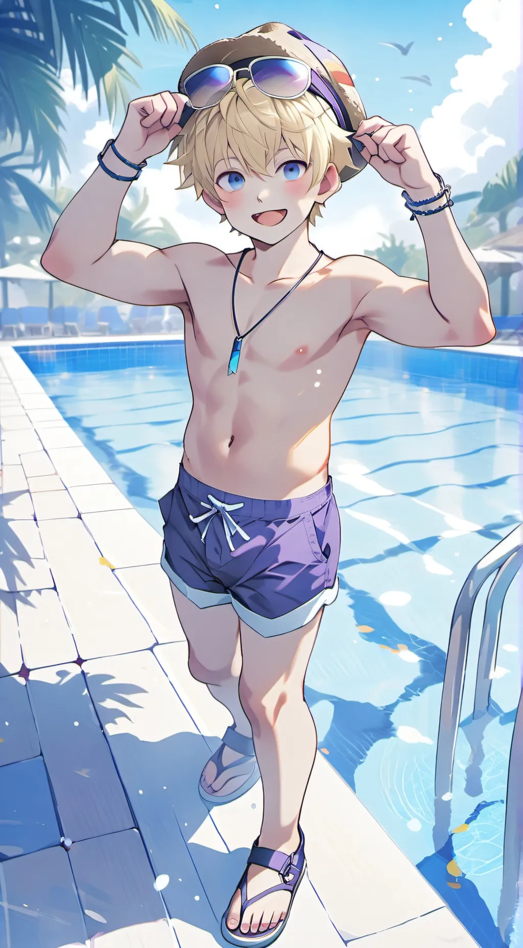 ai character: Water polo coach background