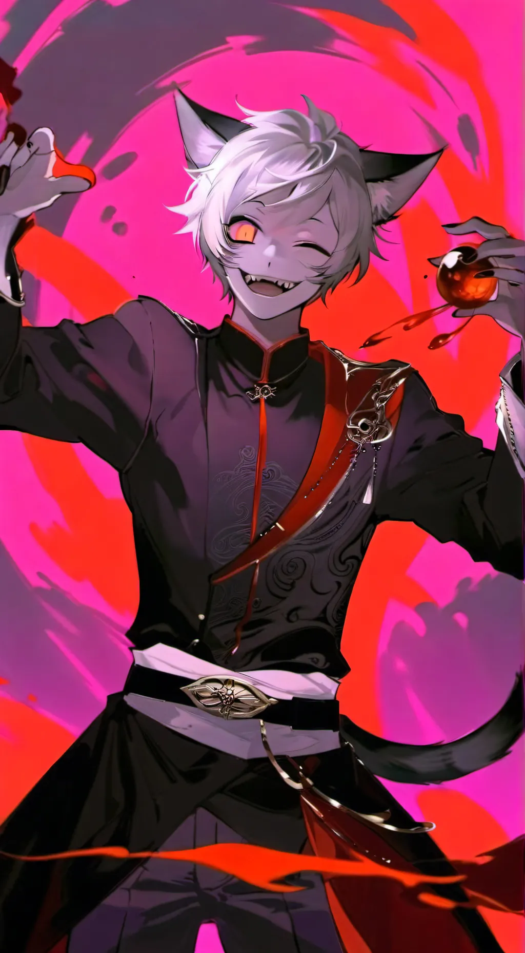ai character: catnap vampire background