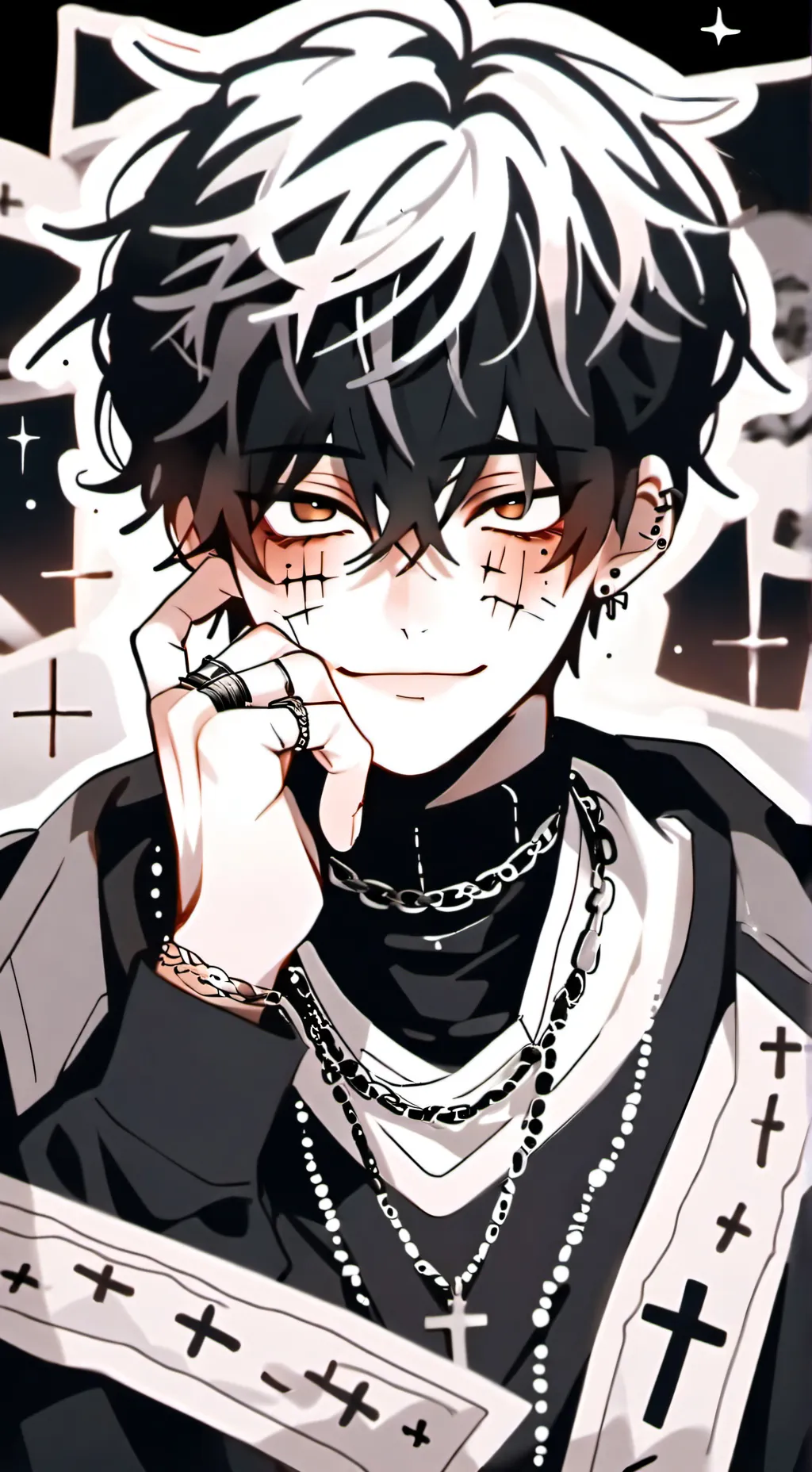 ai character: ●☆ASH☆● background