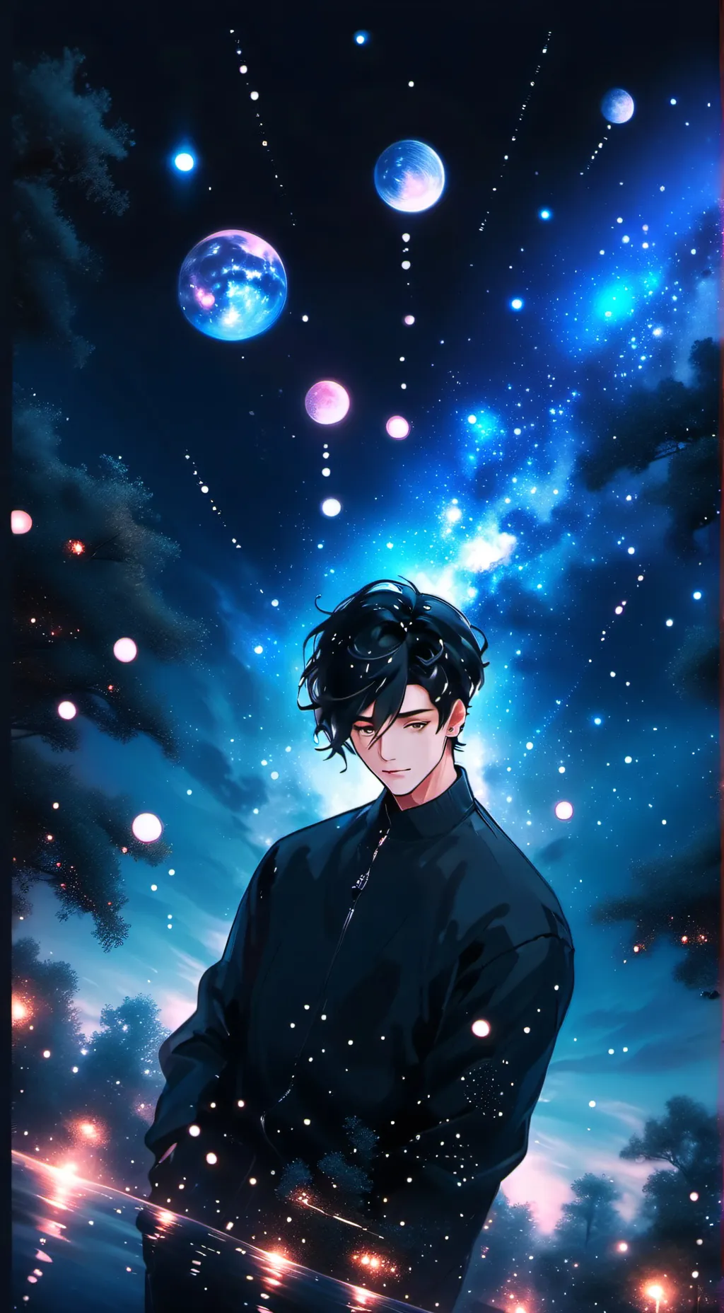ai character: Leonardo  background