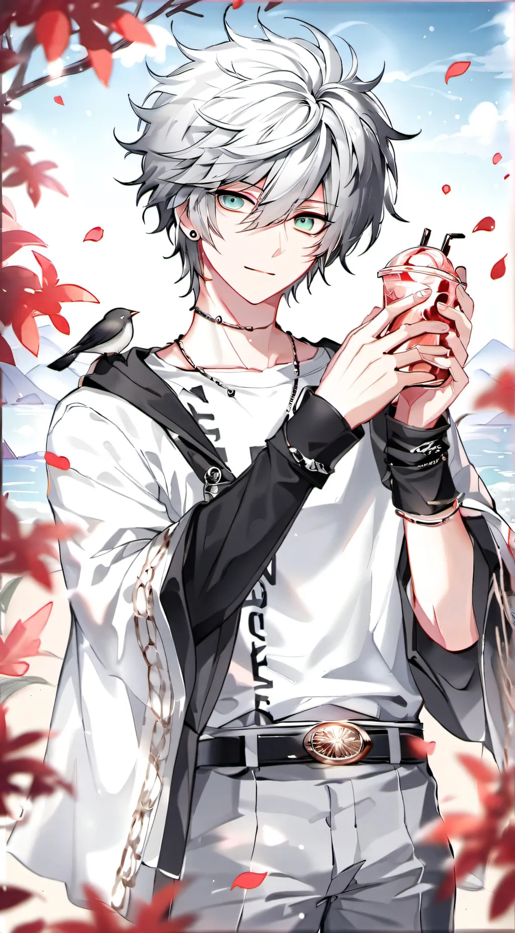 ai character: viny background