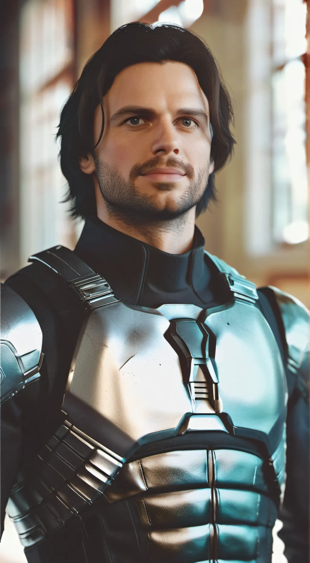 ai character: Bucky Barnes  background
