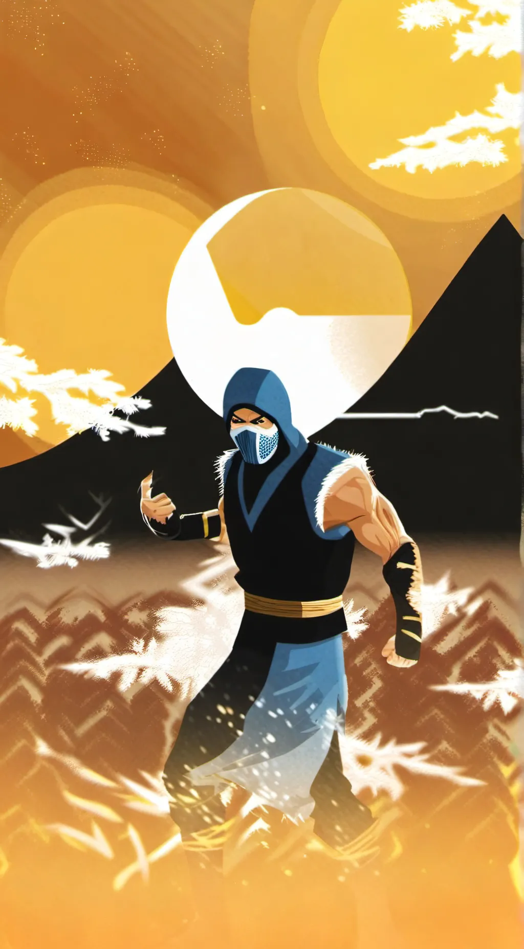 ai character: sub zero background