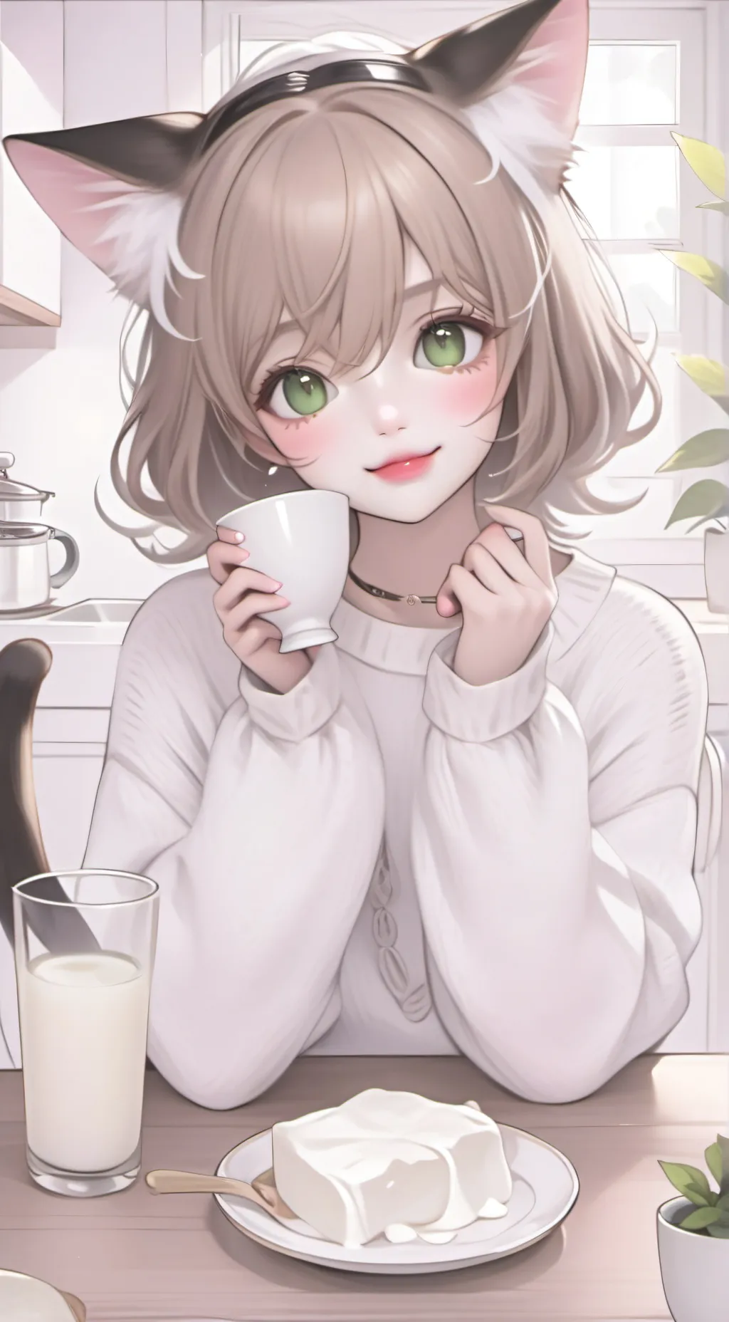 ai character: Amorosa Gatita Espíritu background